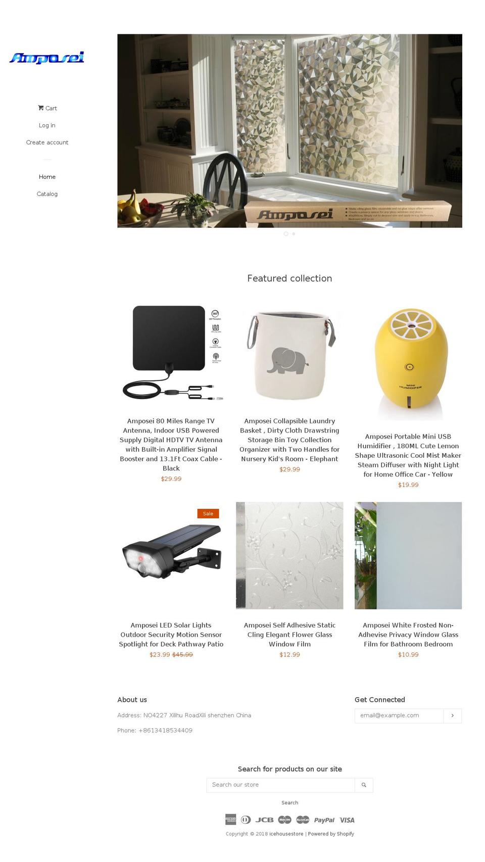amposei.com shopify website screenshot