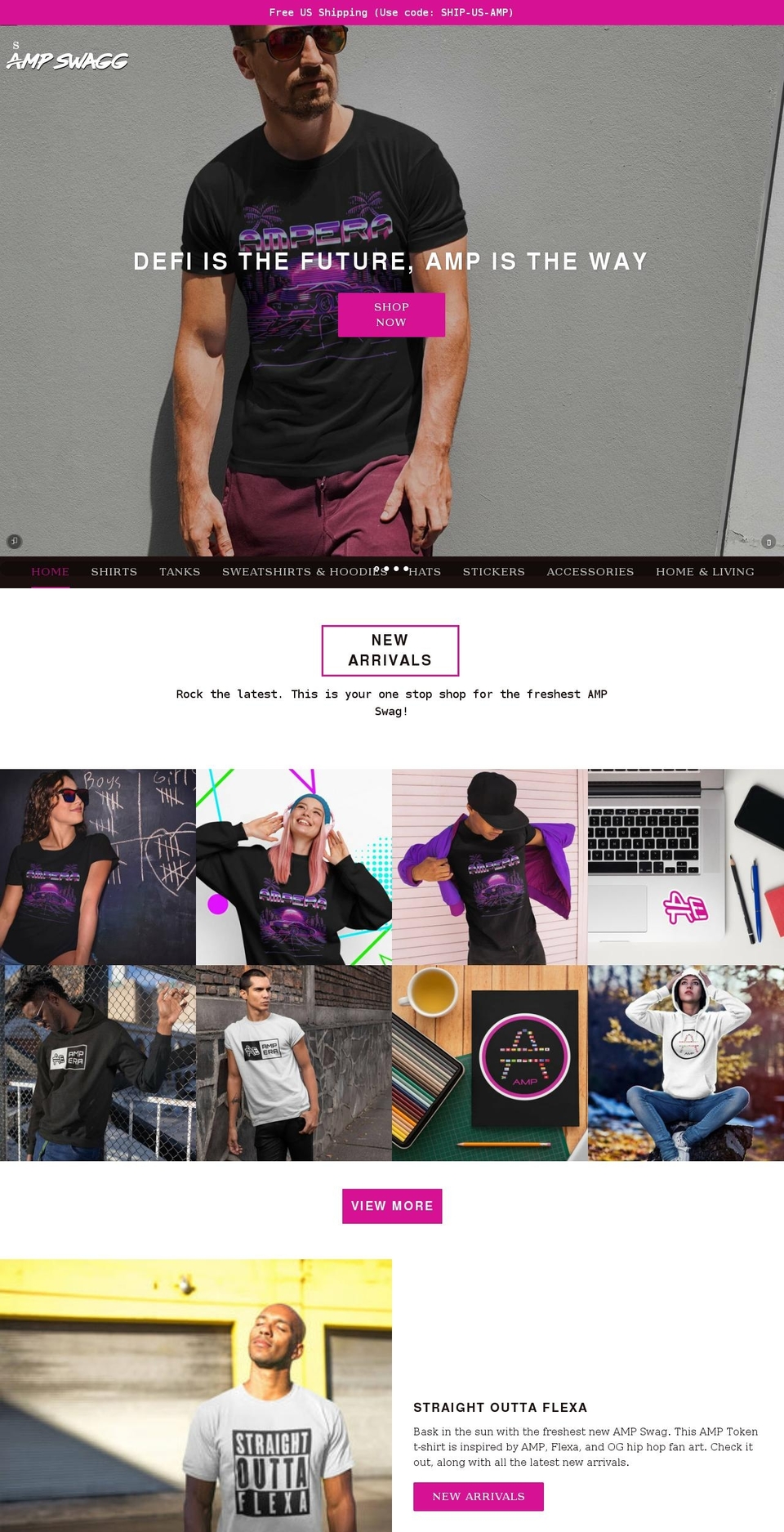 ampswagg.com shopify website screenshot