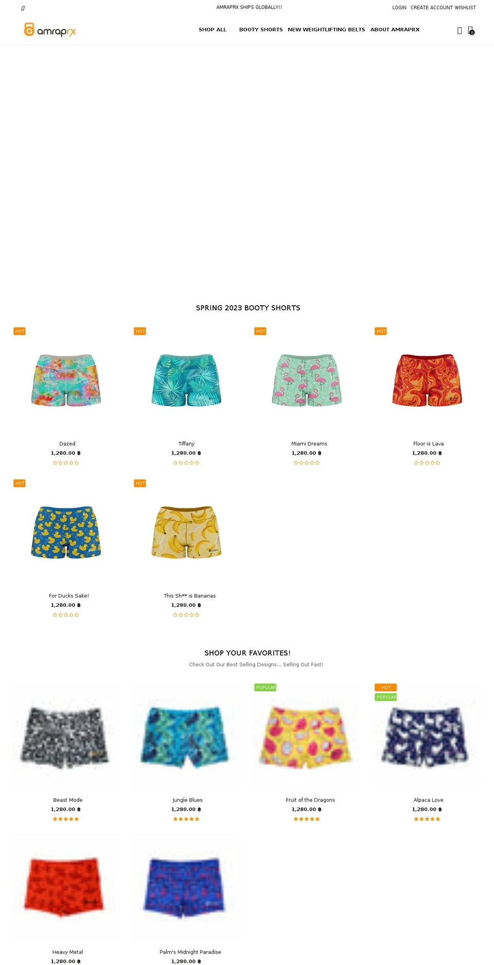 amraprx.com shopify website screenshot