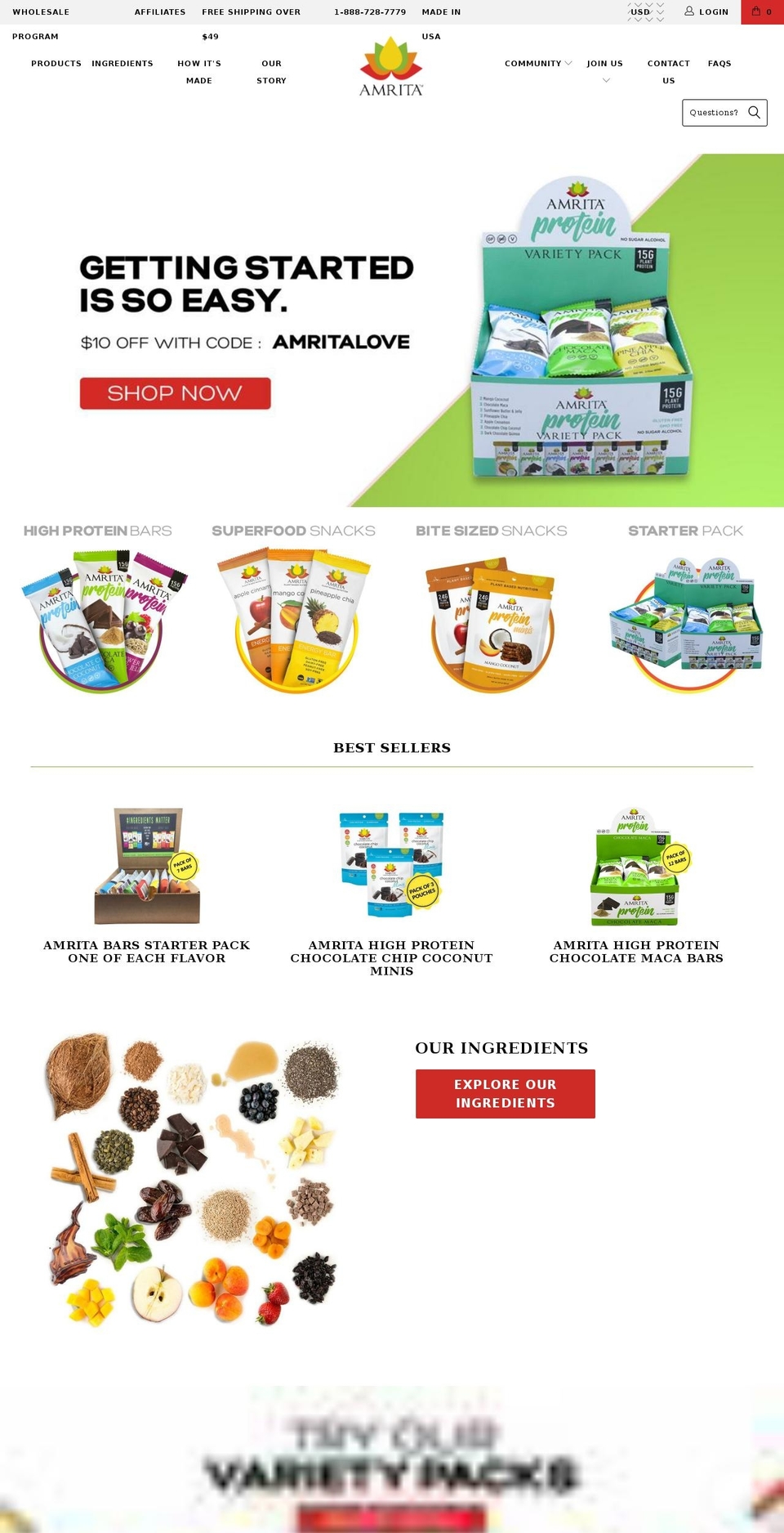 turbo-portland with Wholesale May11 2018 Shopify theme site example amritasnacks.com