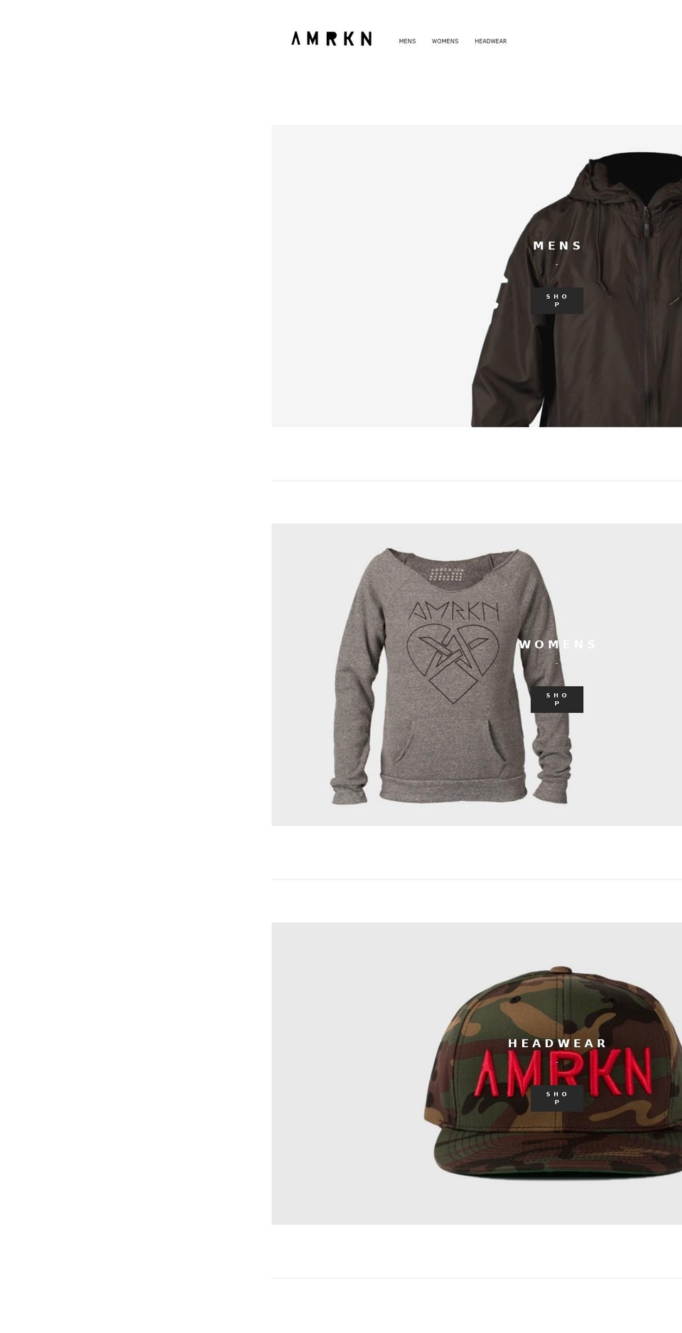 amrkn.com shopify website screenshot