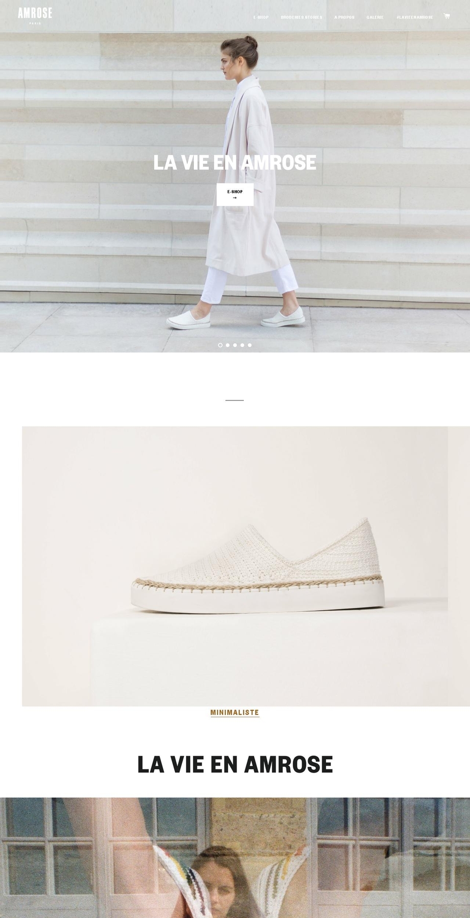 amrose-paris.com shopify website screenshot