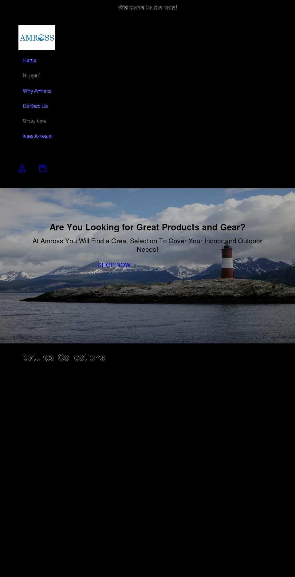 amrossonline.com shopify website screenshot