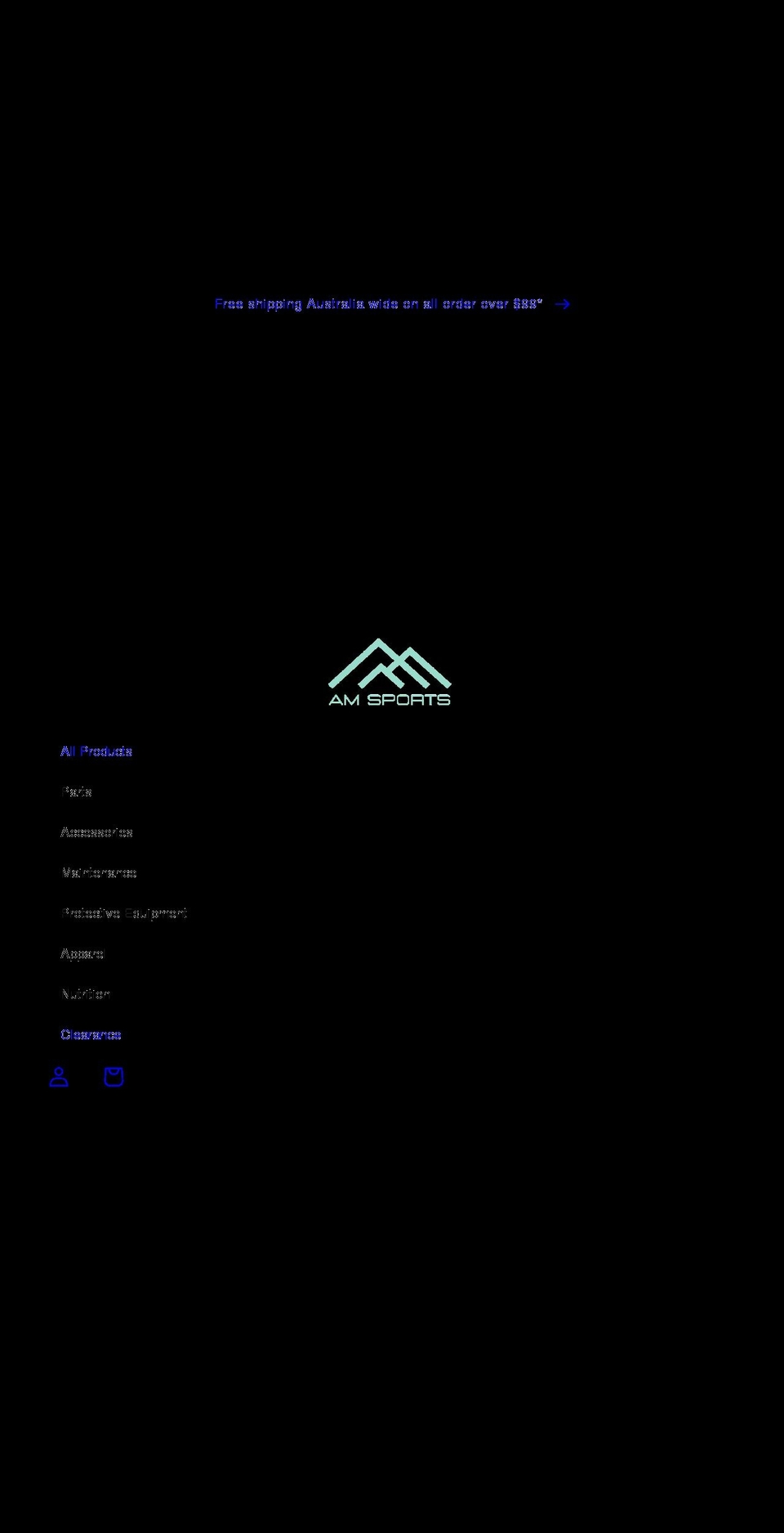 amsports.com.au shopify website screenshot