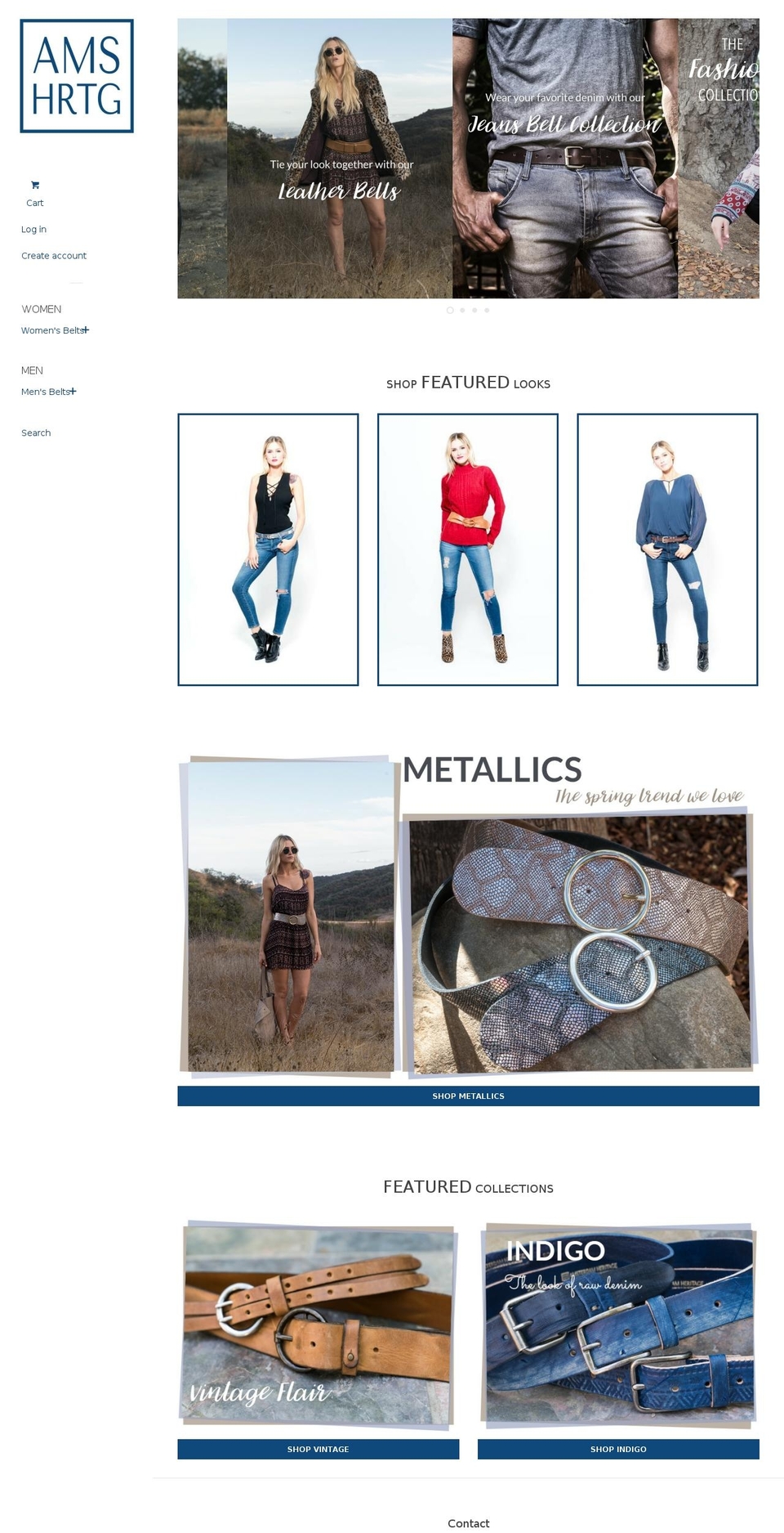 amsterdamheritage.com shopify website screenshot