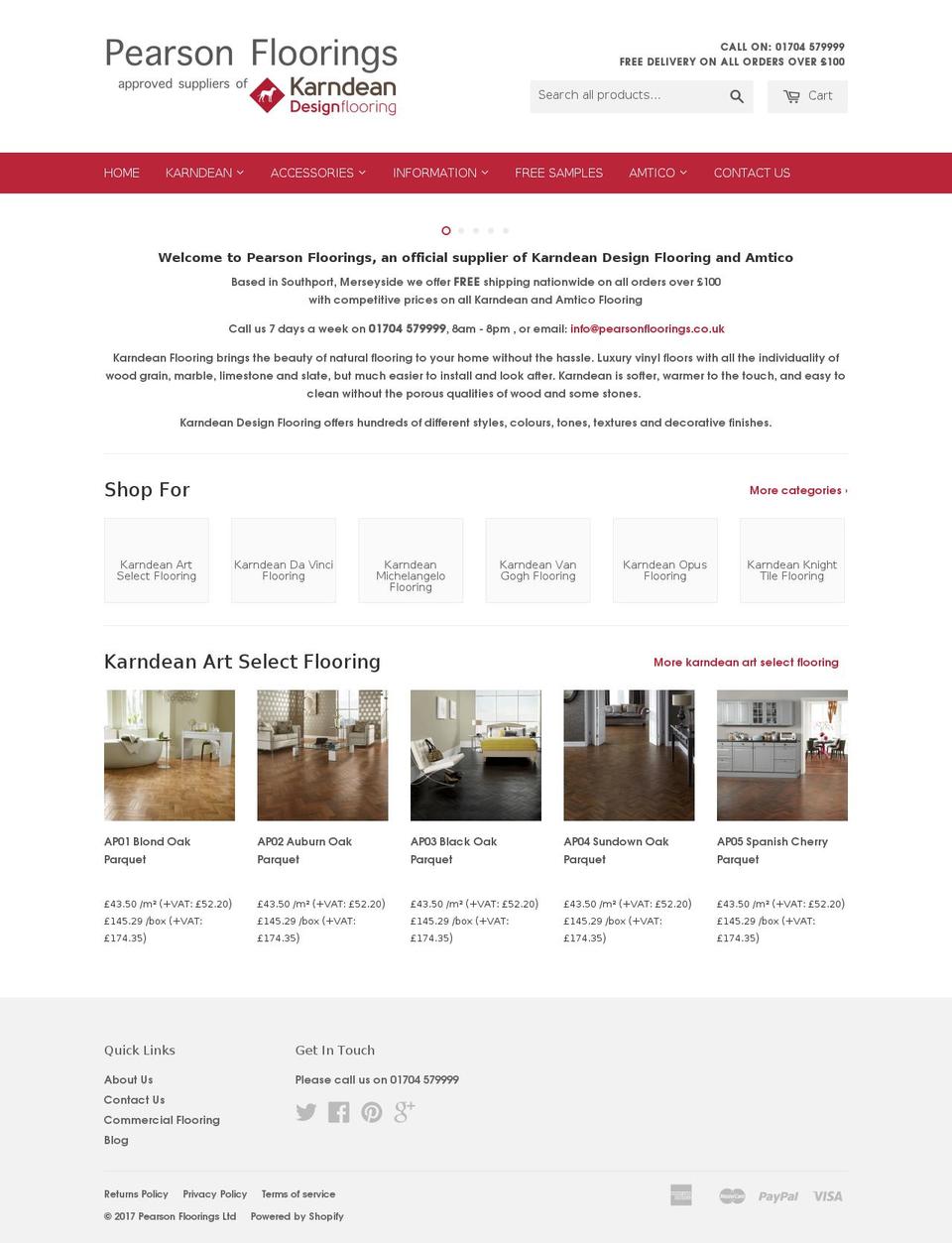 amtico4u.com shopify website screenshot