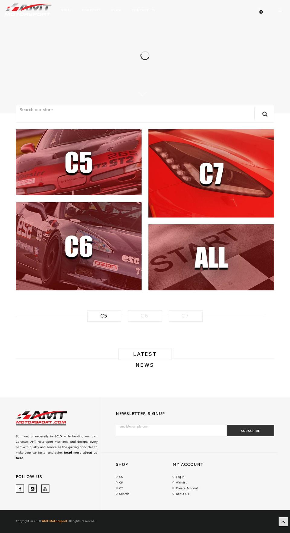 amtmotorsport.com shopify website screenshot