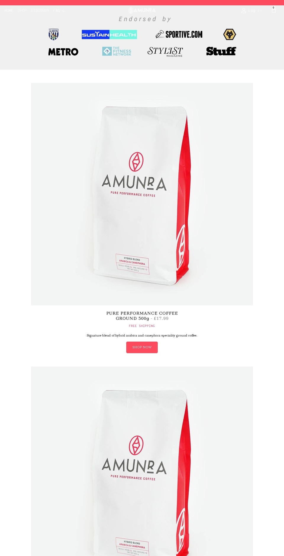 amunrauk.com shopify website screenshot