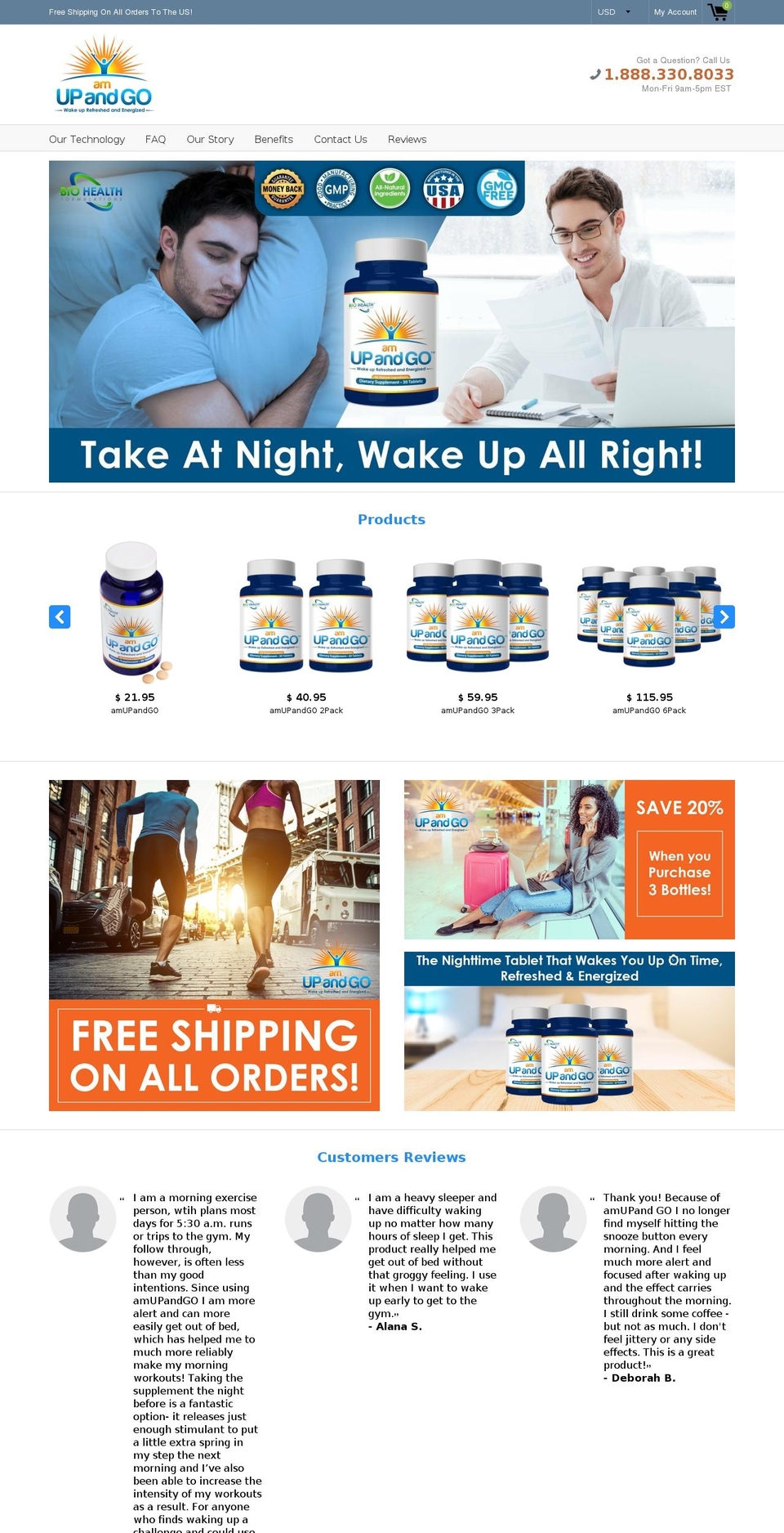 amupandgo.com — Shopify storefront screenshot