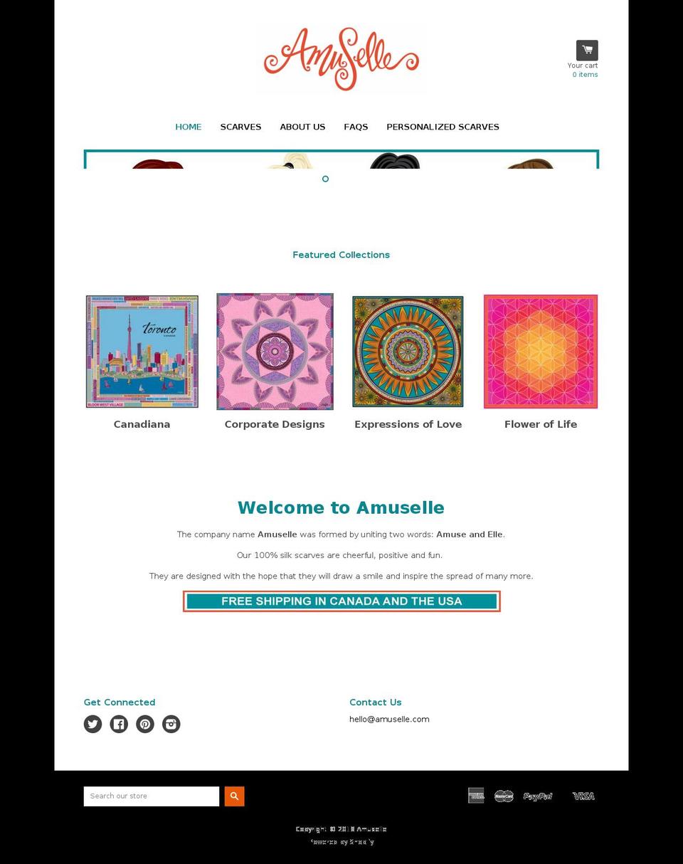 amuselle.com shopify website screenshot