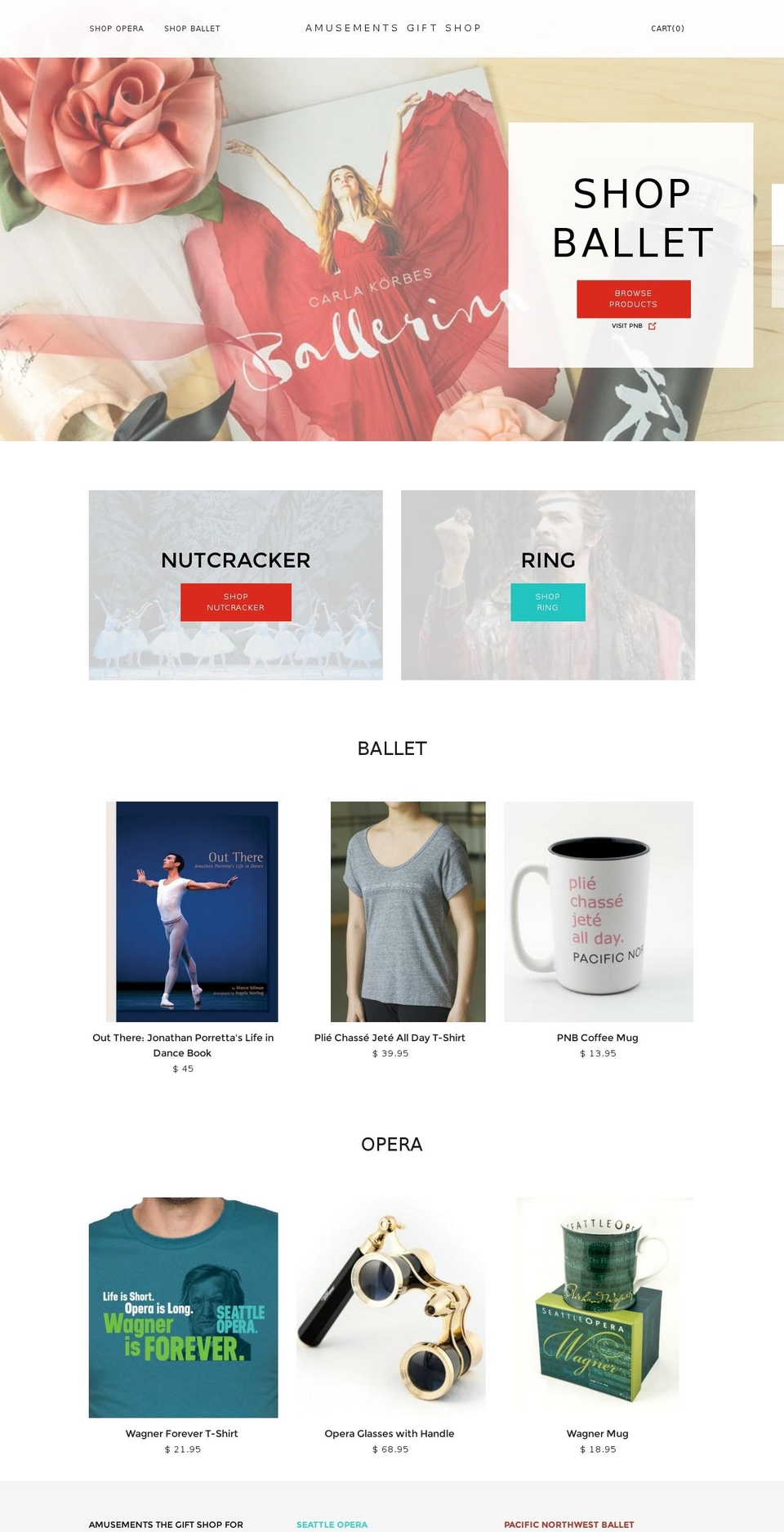 amusementsgiftshop.com shopify website screenshot