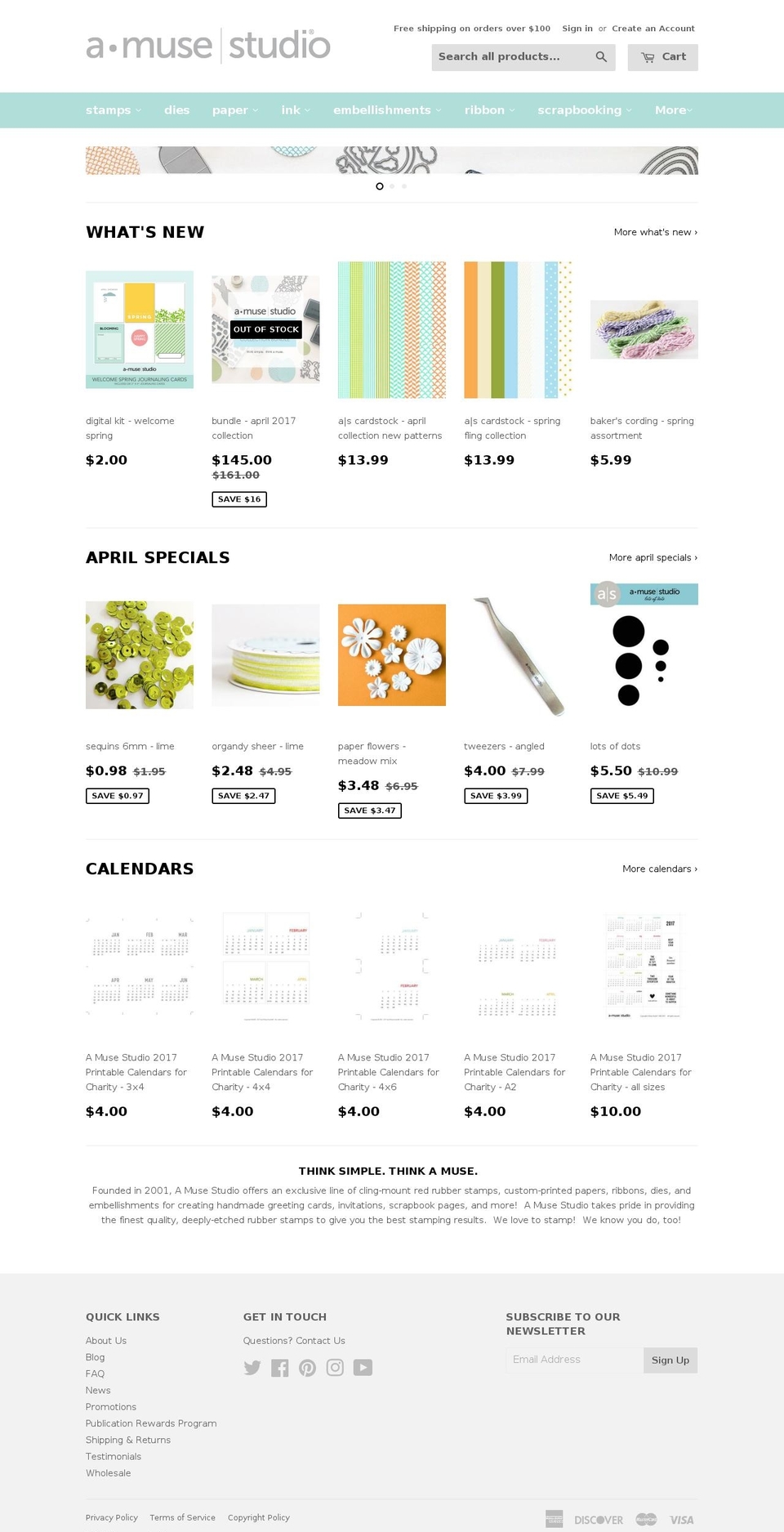 Supply Shopify theme site example amusestudio.com