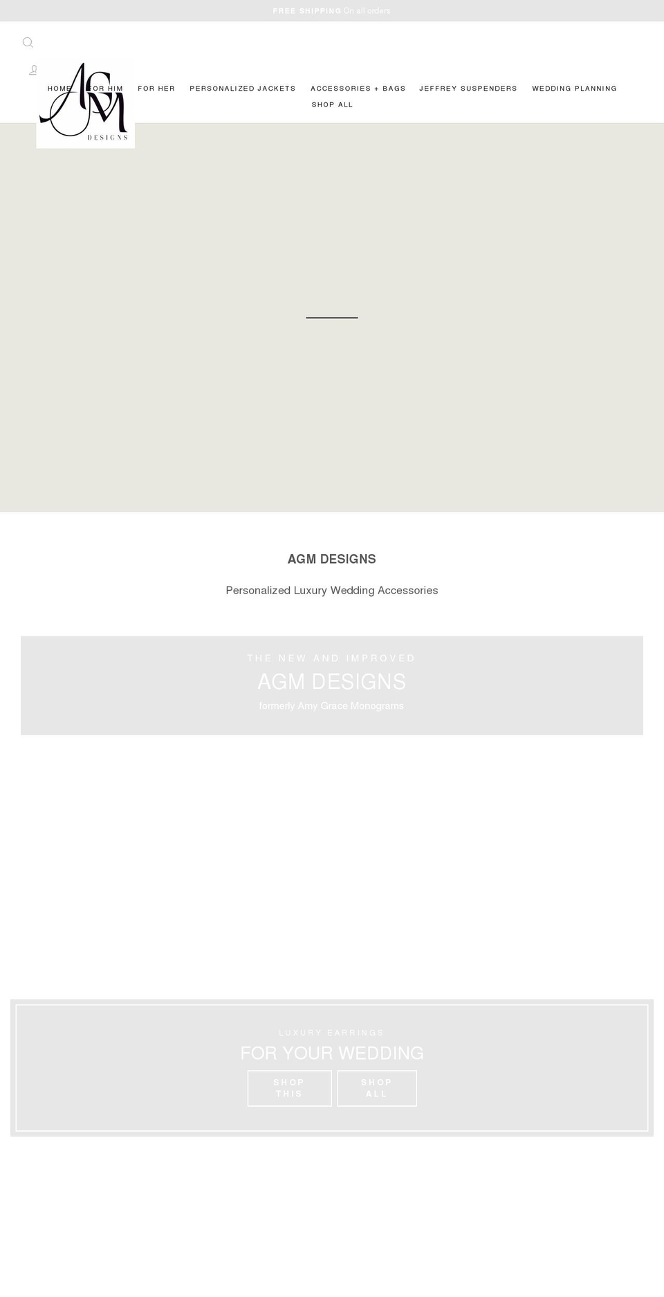 amygracemonograms.com — Shopify storefront screenshot