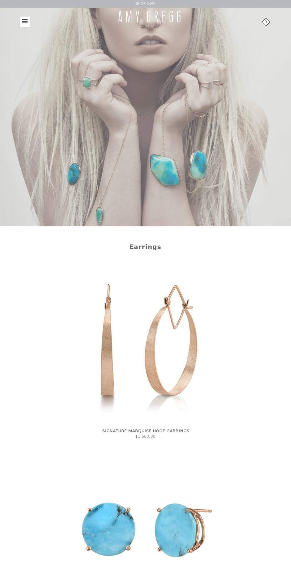amygregg.com — Shopify storefront screenshot