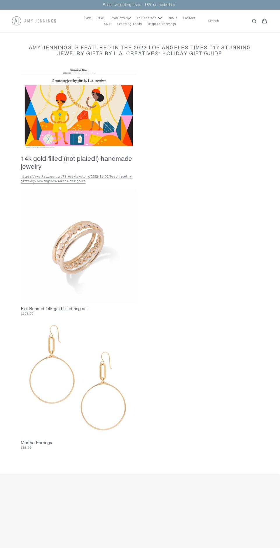 amyjenningsdesigns.com shopify website screenshot