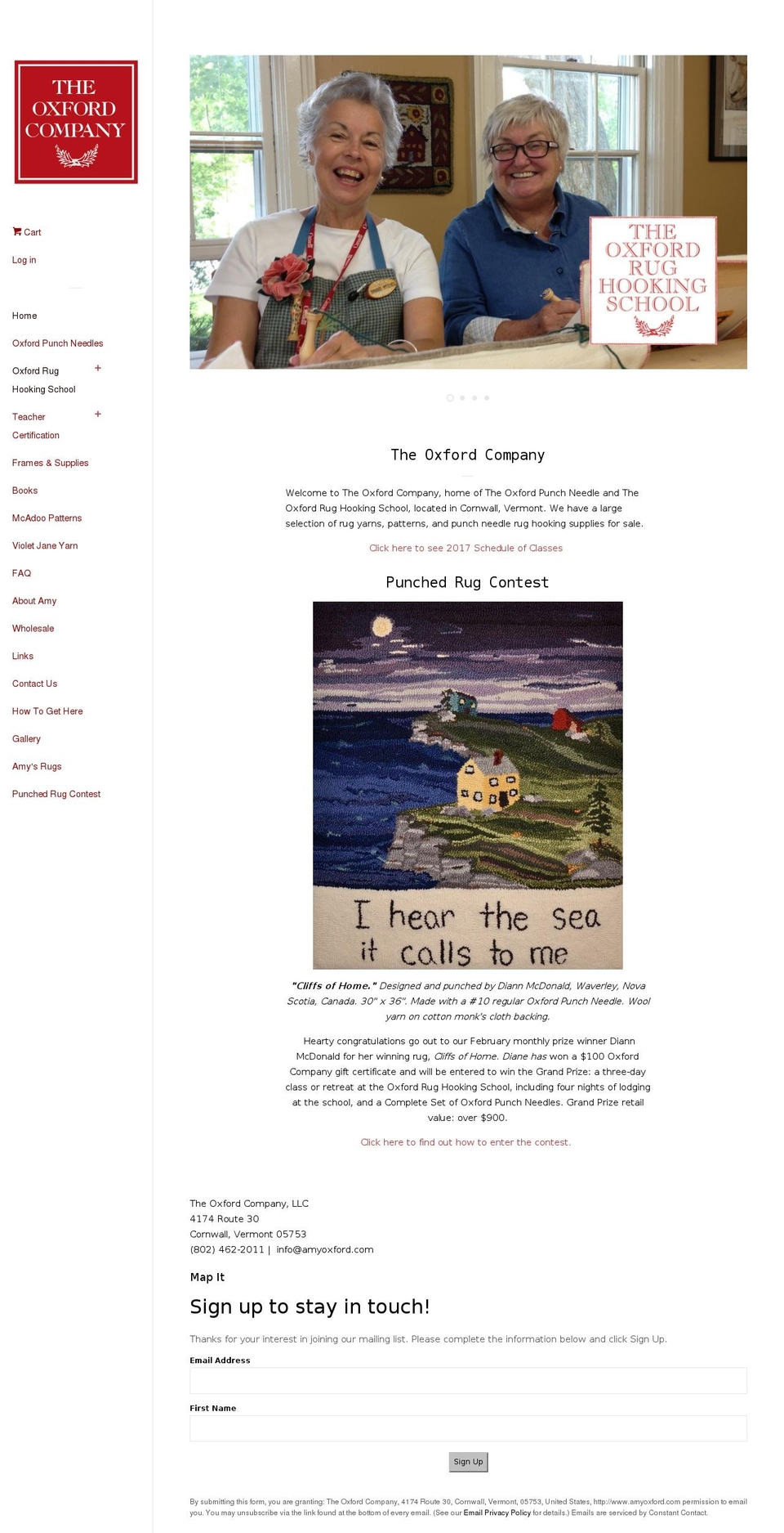 amyoxford.com shopify website screenshot