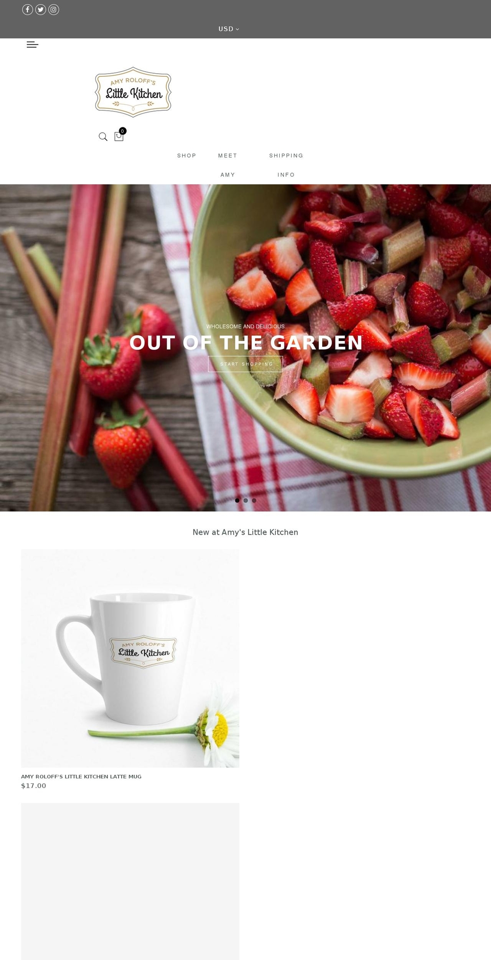 amyroloffslittlekitchen.com shopify website screenshot