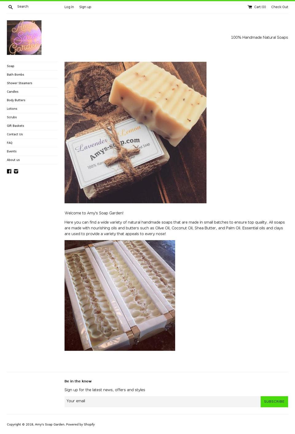 amys-soap.com — Shopify storefront screenshot