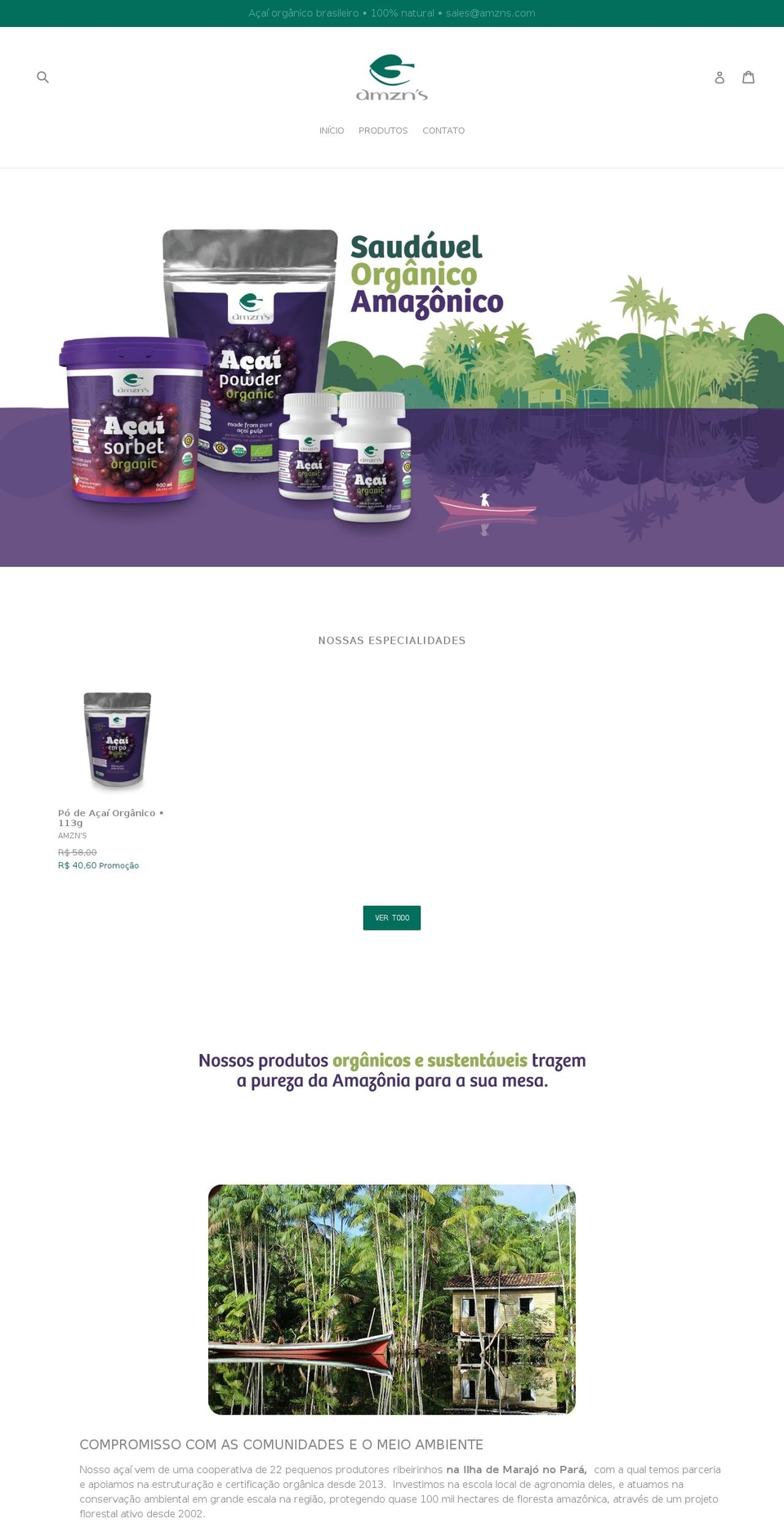 amzns.com — Shopify storefront screenshot