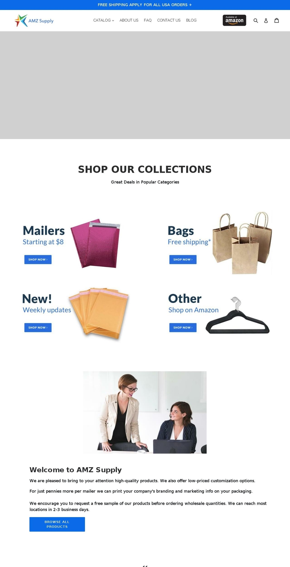 amzsupply.com — Shopify storefront screenshot