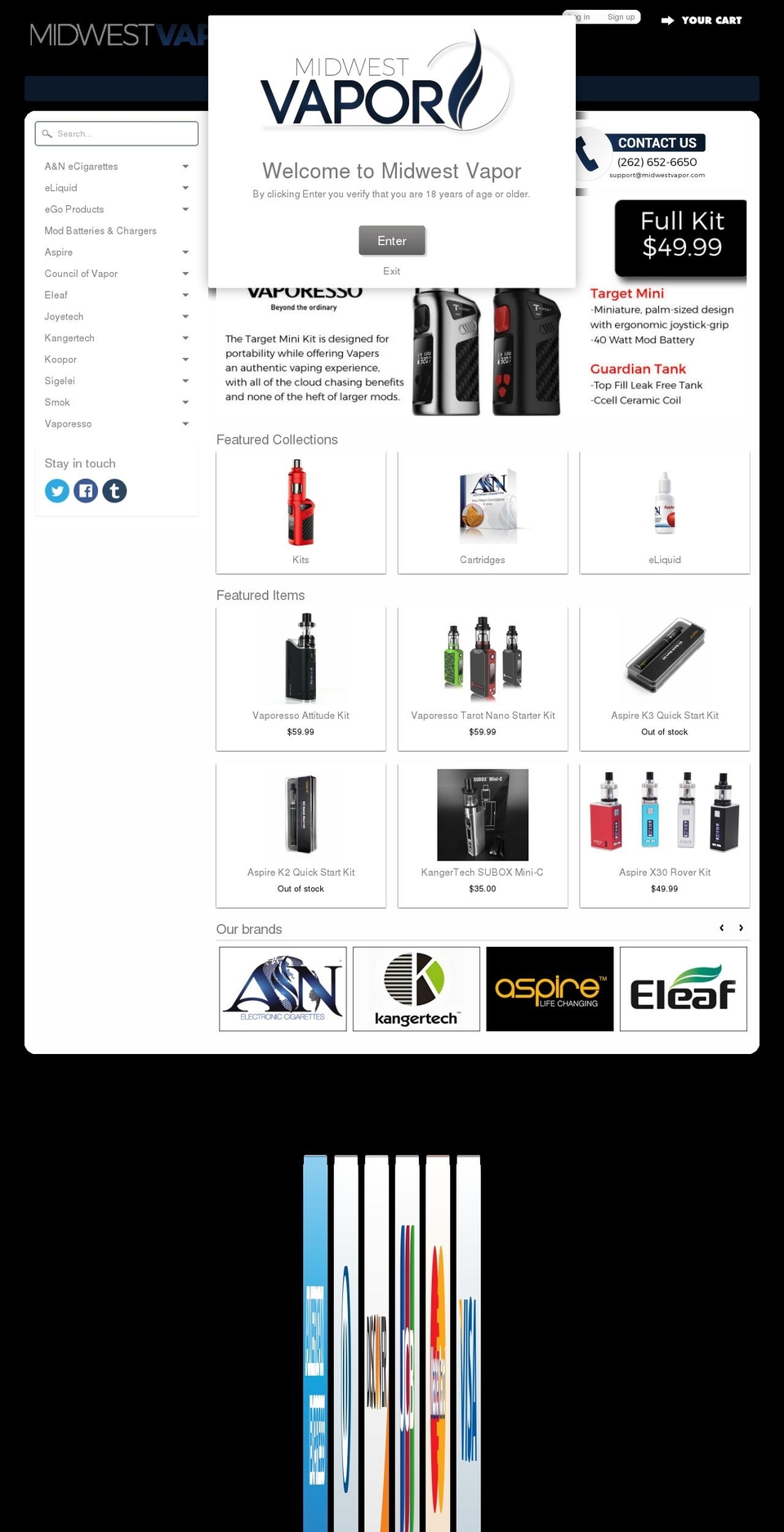 an-ecig.mobi shopify website screenshot