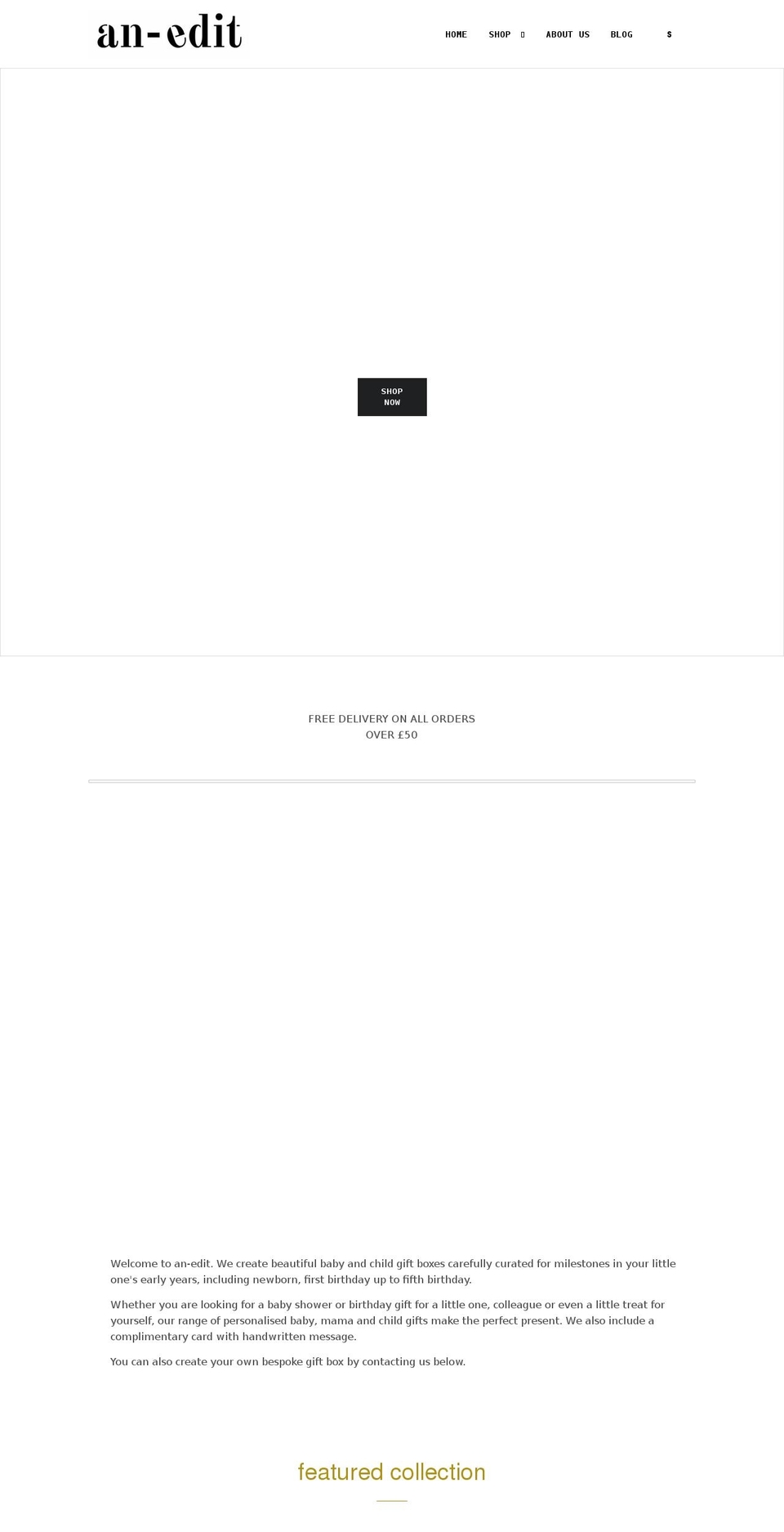 an-edit.com shopify website screenshot