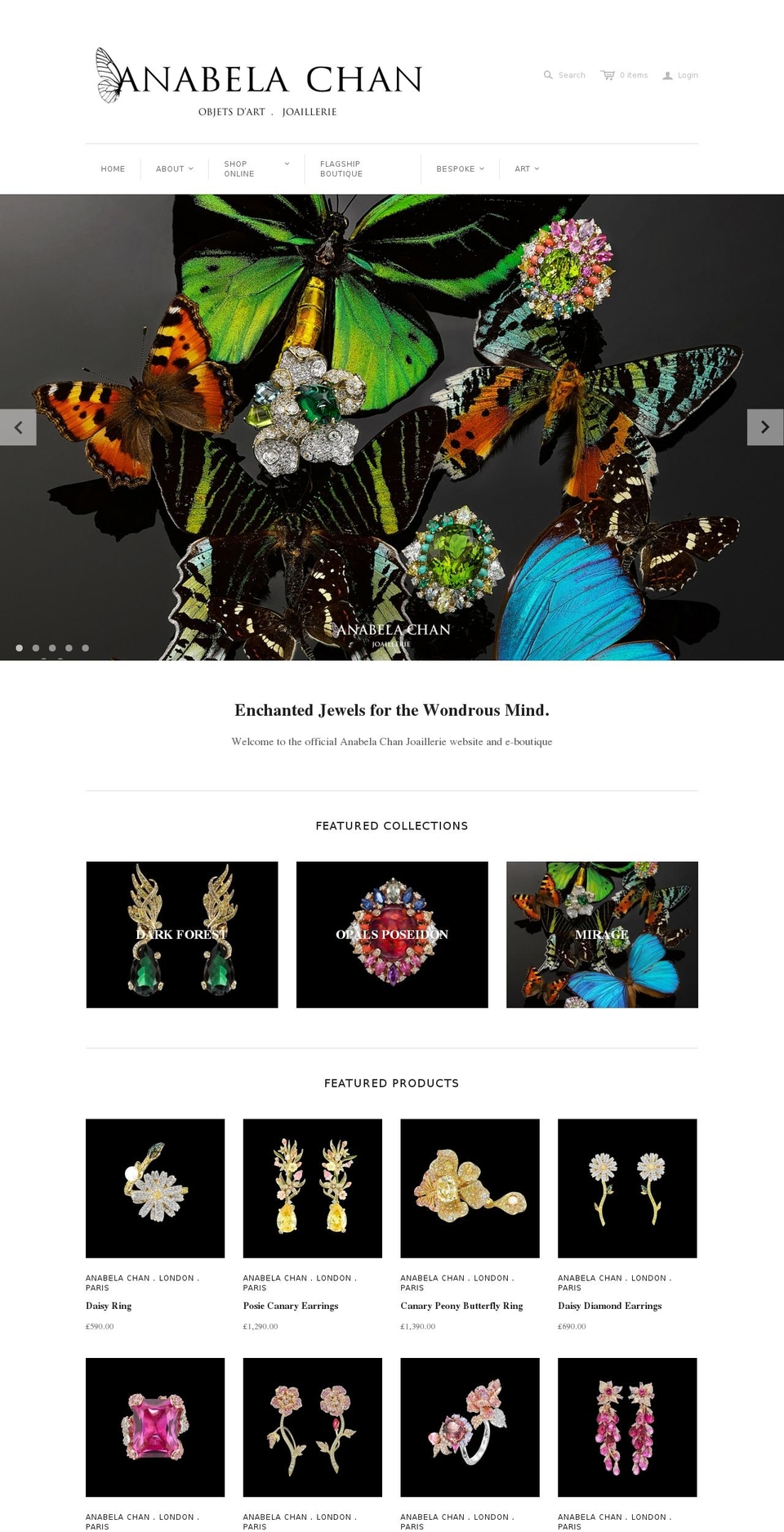 Halo Shopify theme site example anabelachan.com