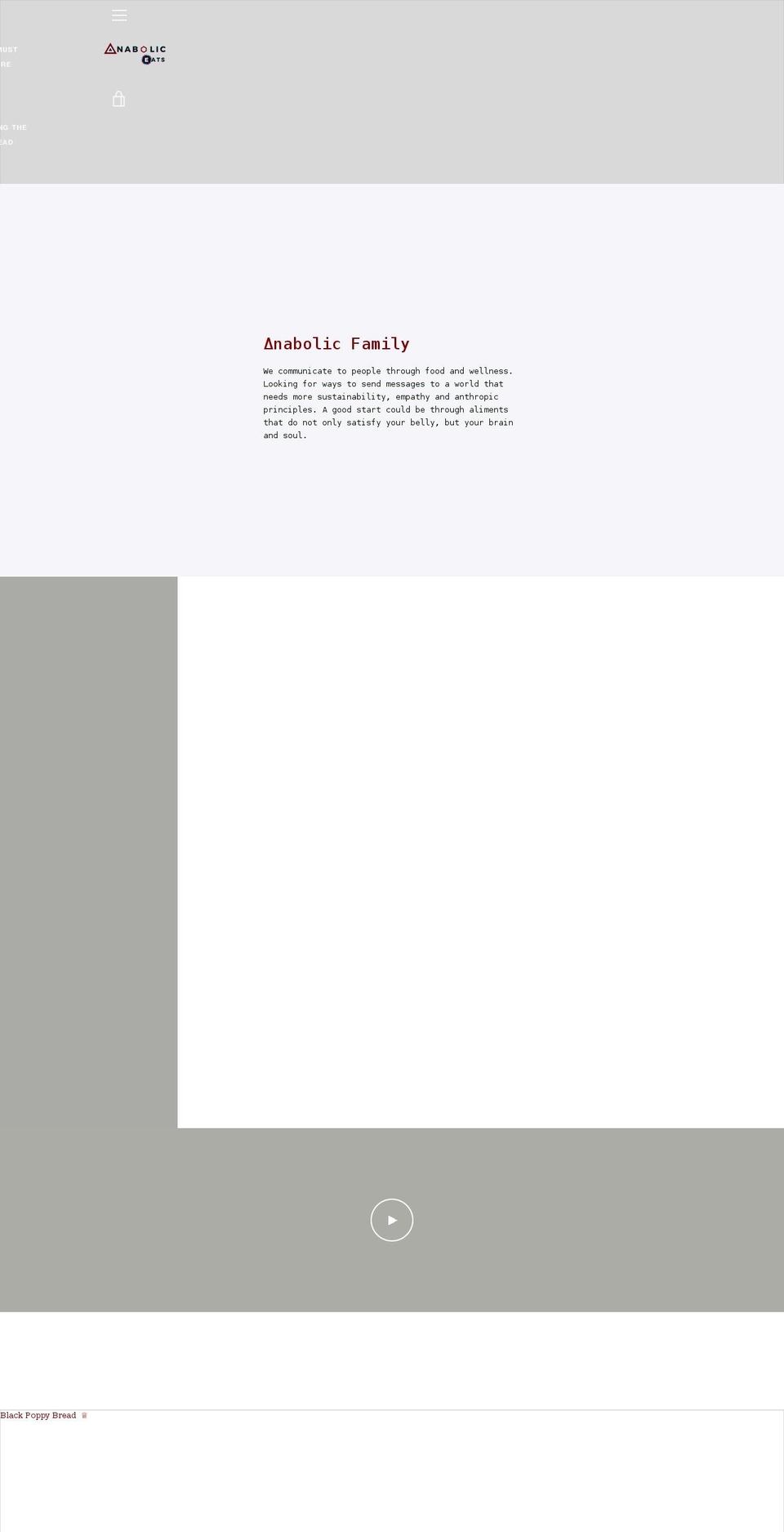 anaboliceats.com shopify website screenshot