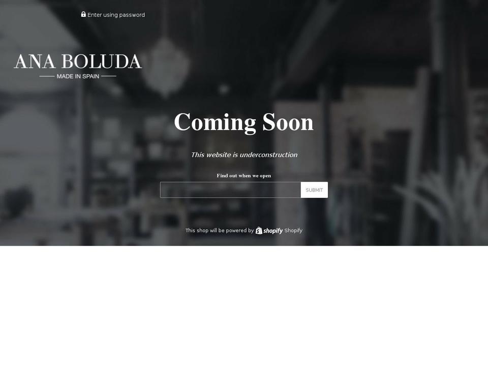 anaboluda.com shopify website screenshot