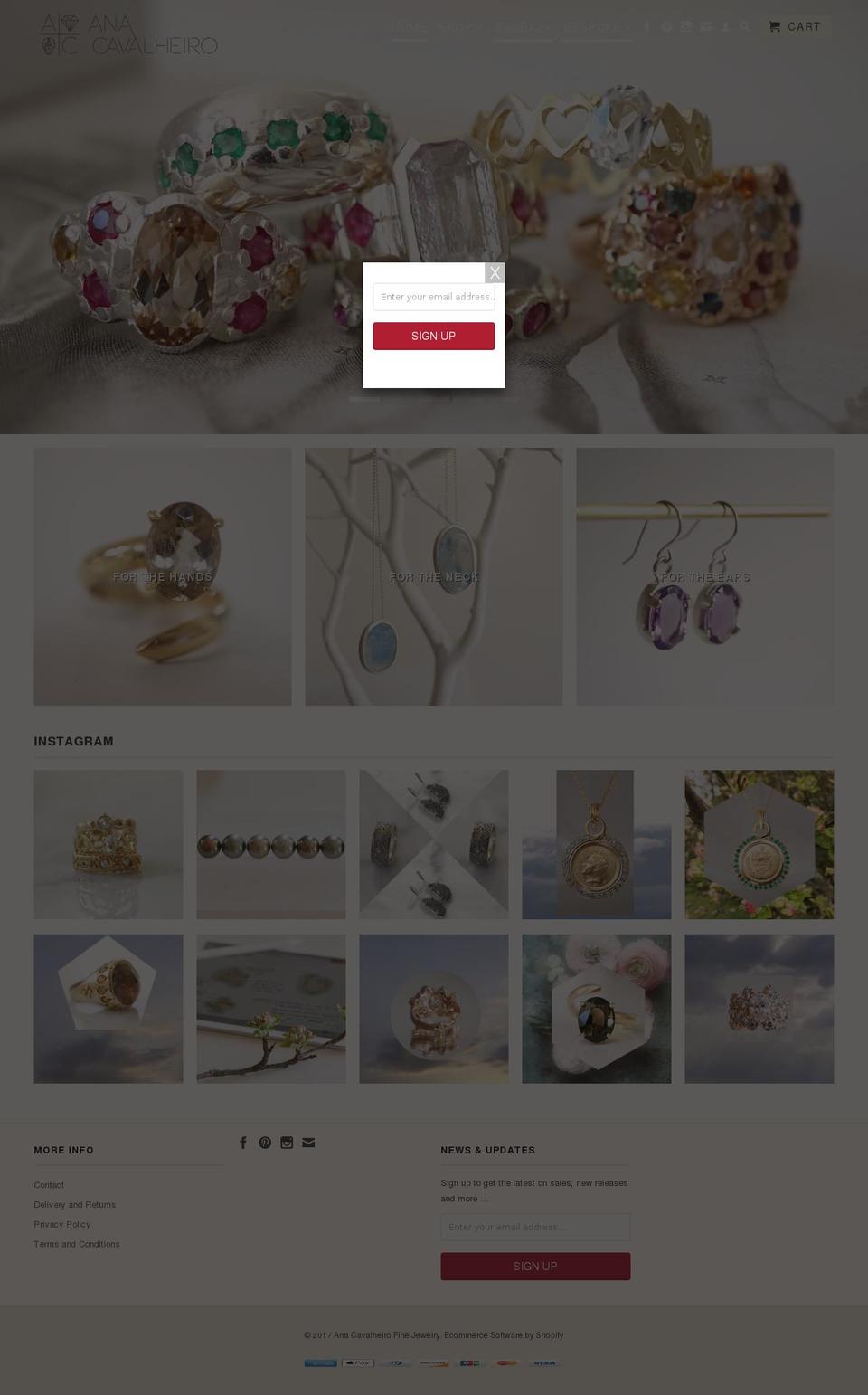 anacavalheiro.com shopify website screenshot