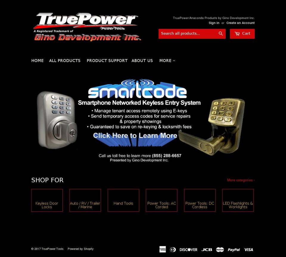 anacondatools.com shopify website screenshot