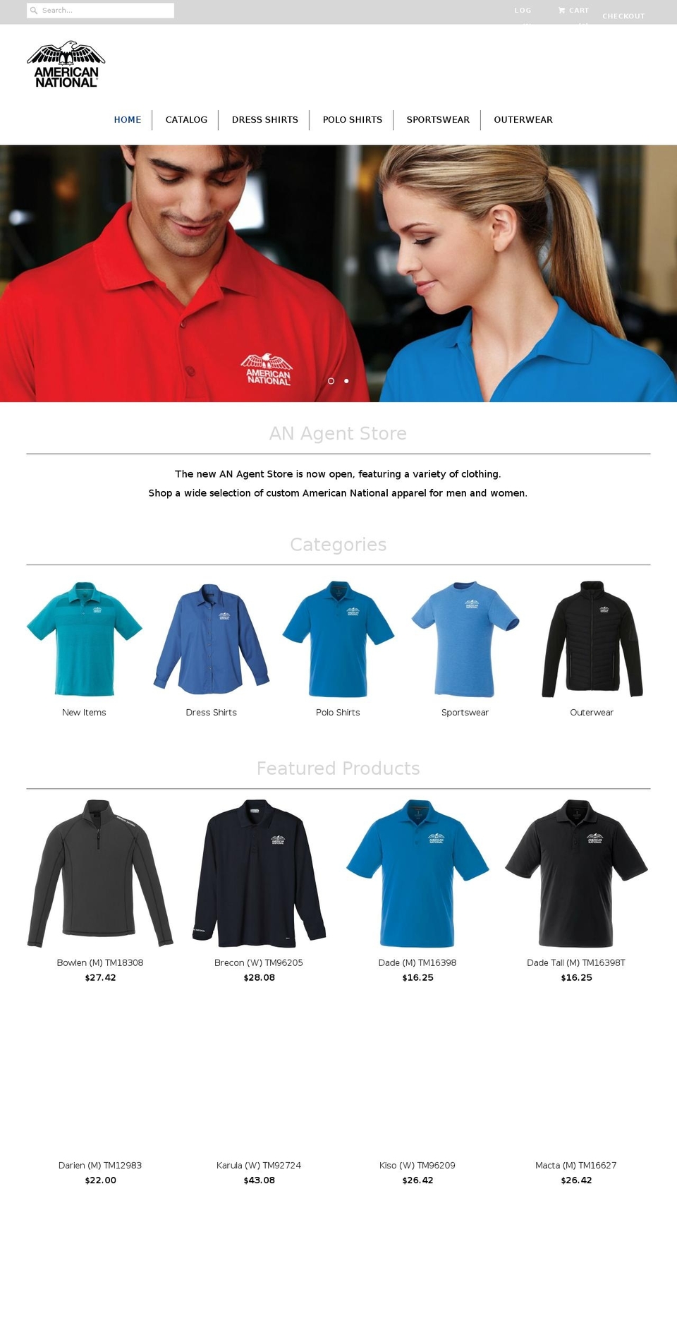 anagentstore.com shopify website screenshot