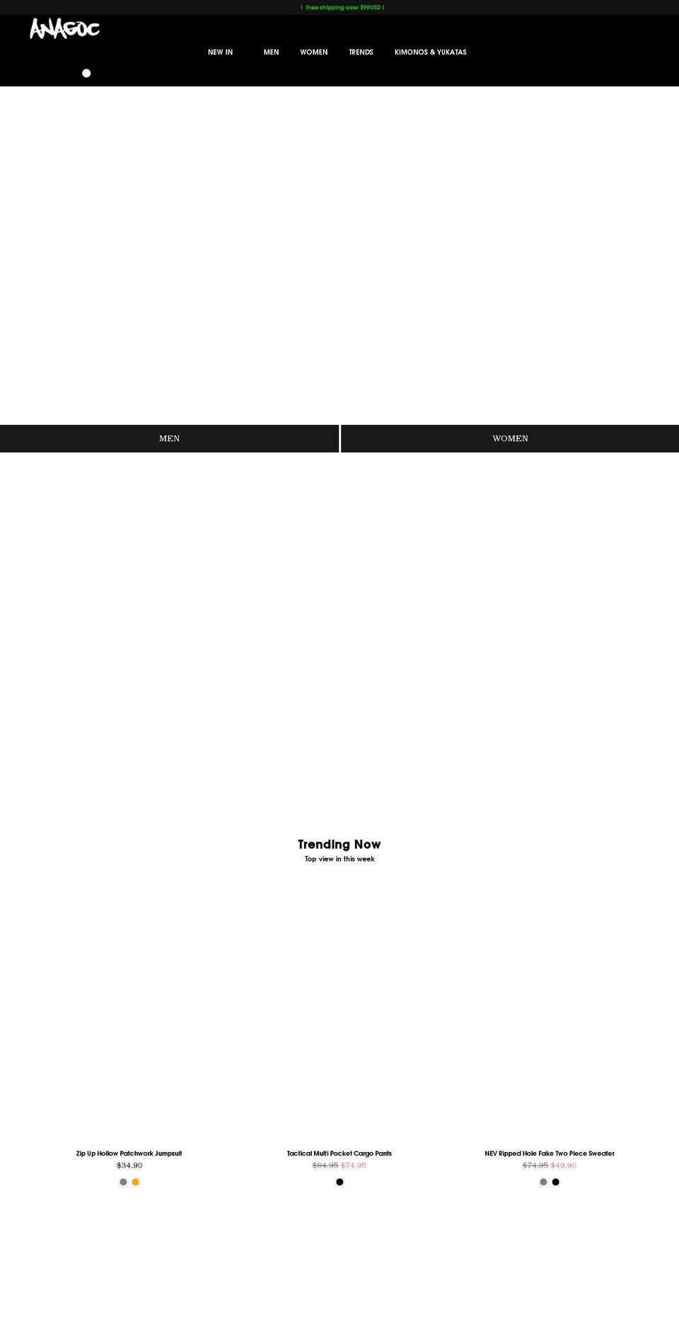 anagoc.com shopify website screenshot