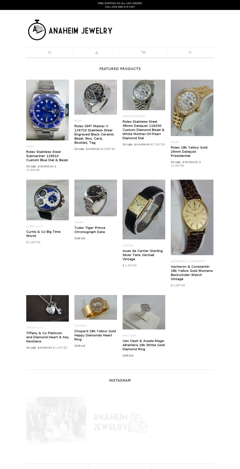 anaheimtime.com shopify website screenshot