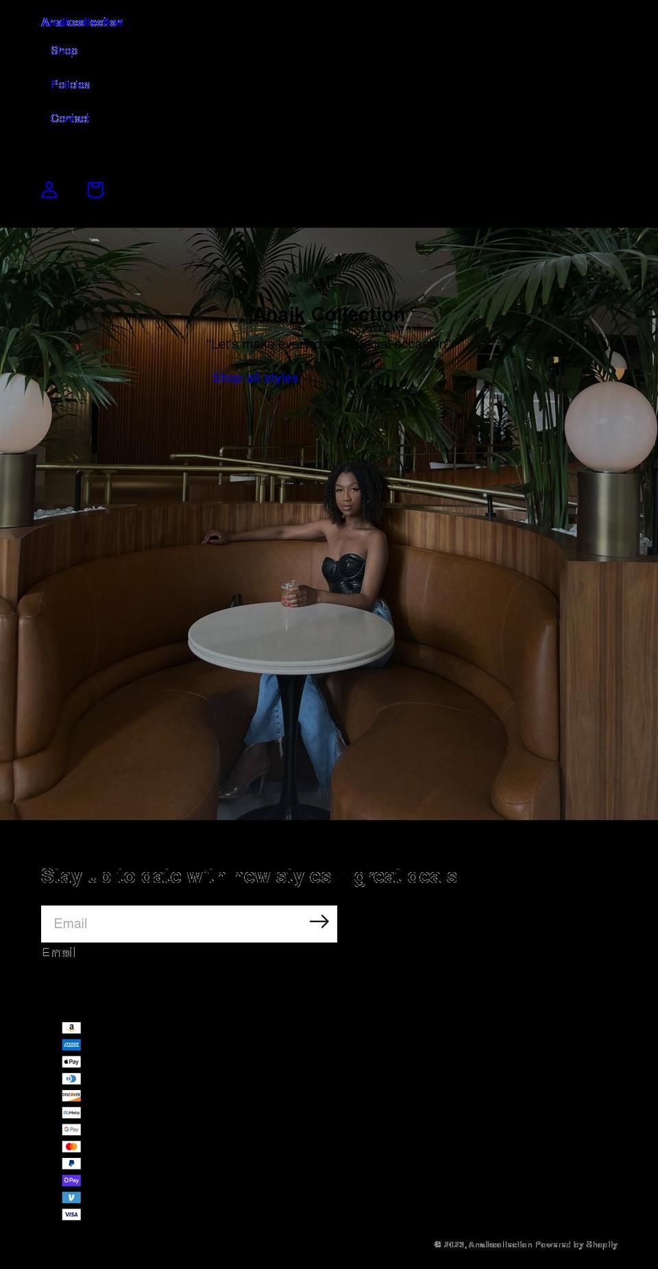 anaikcollection.com shopify website screenshot