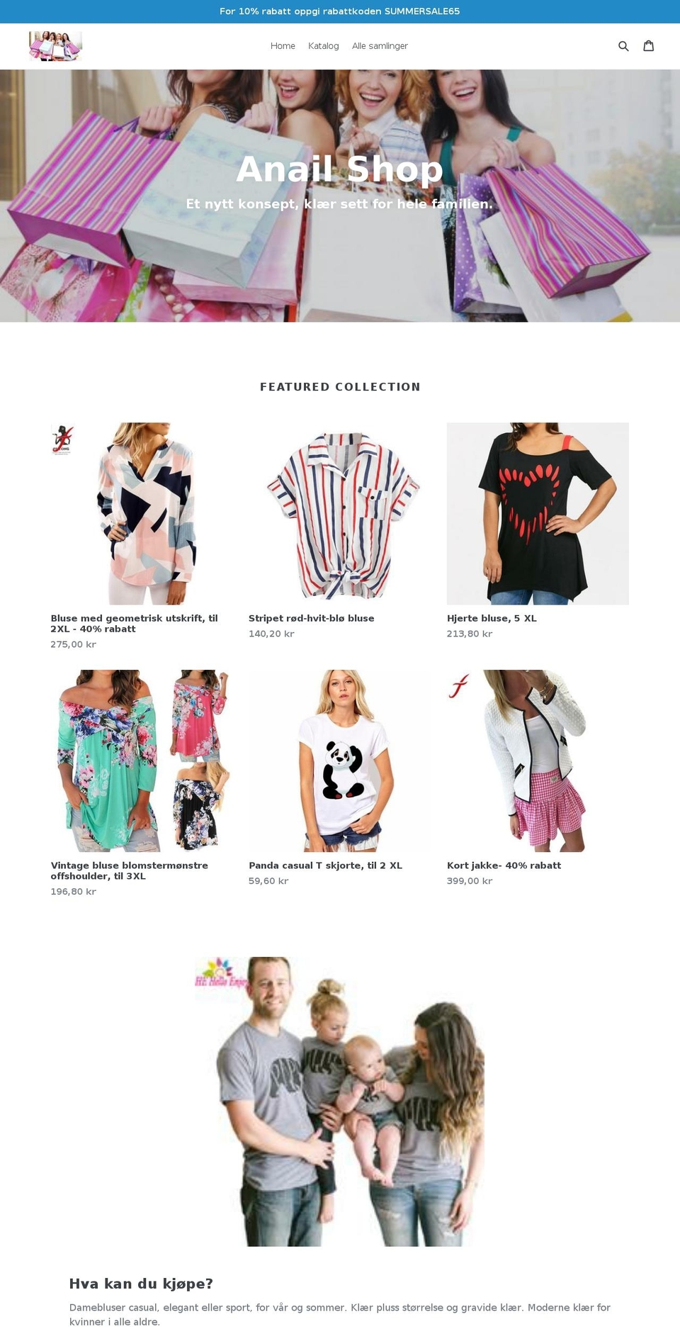 anailshop.com — Shopify storefront screenshot