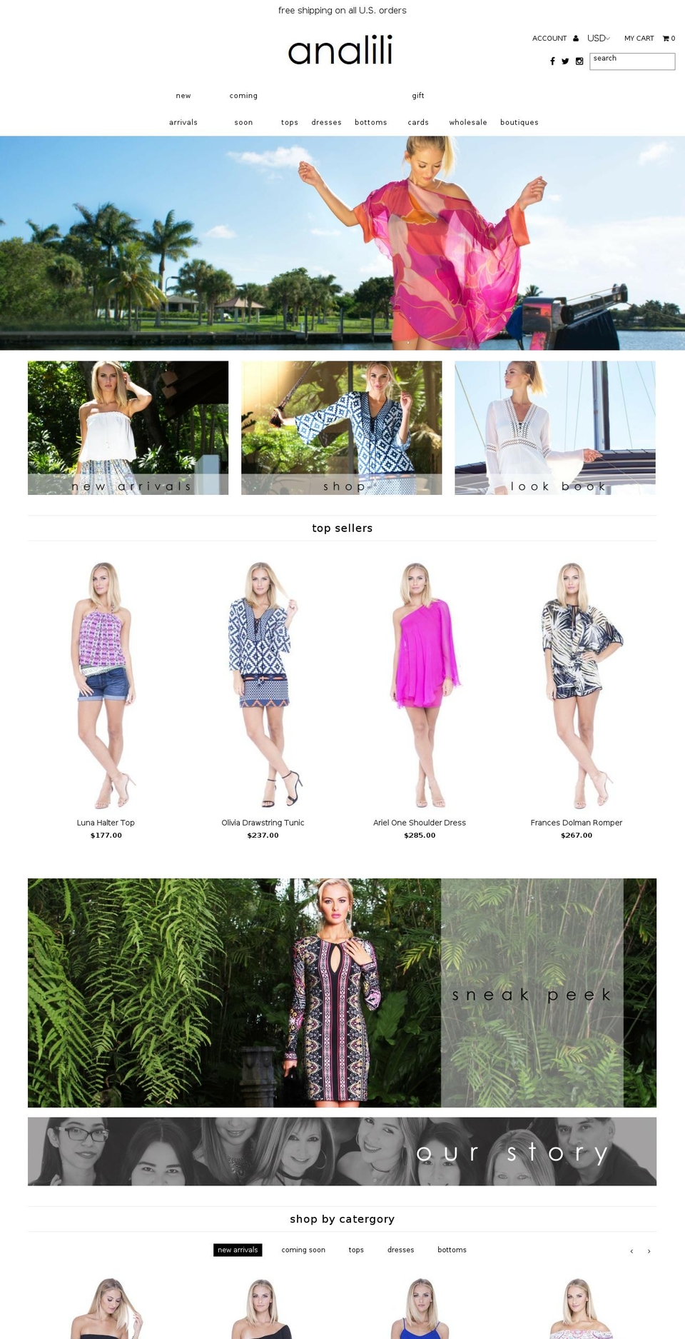 analili.com shopify website screenshot