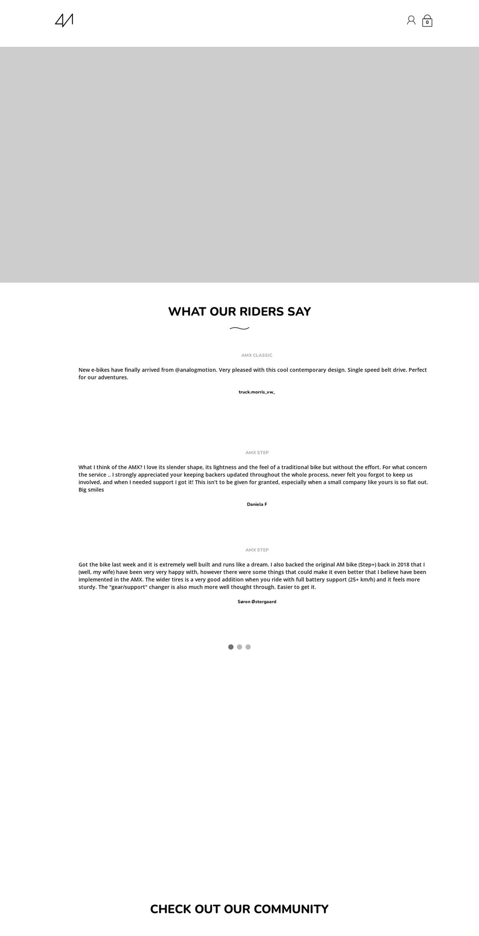 analogmotion.com shopify website screenshot