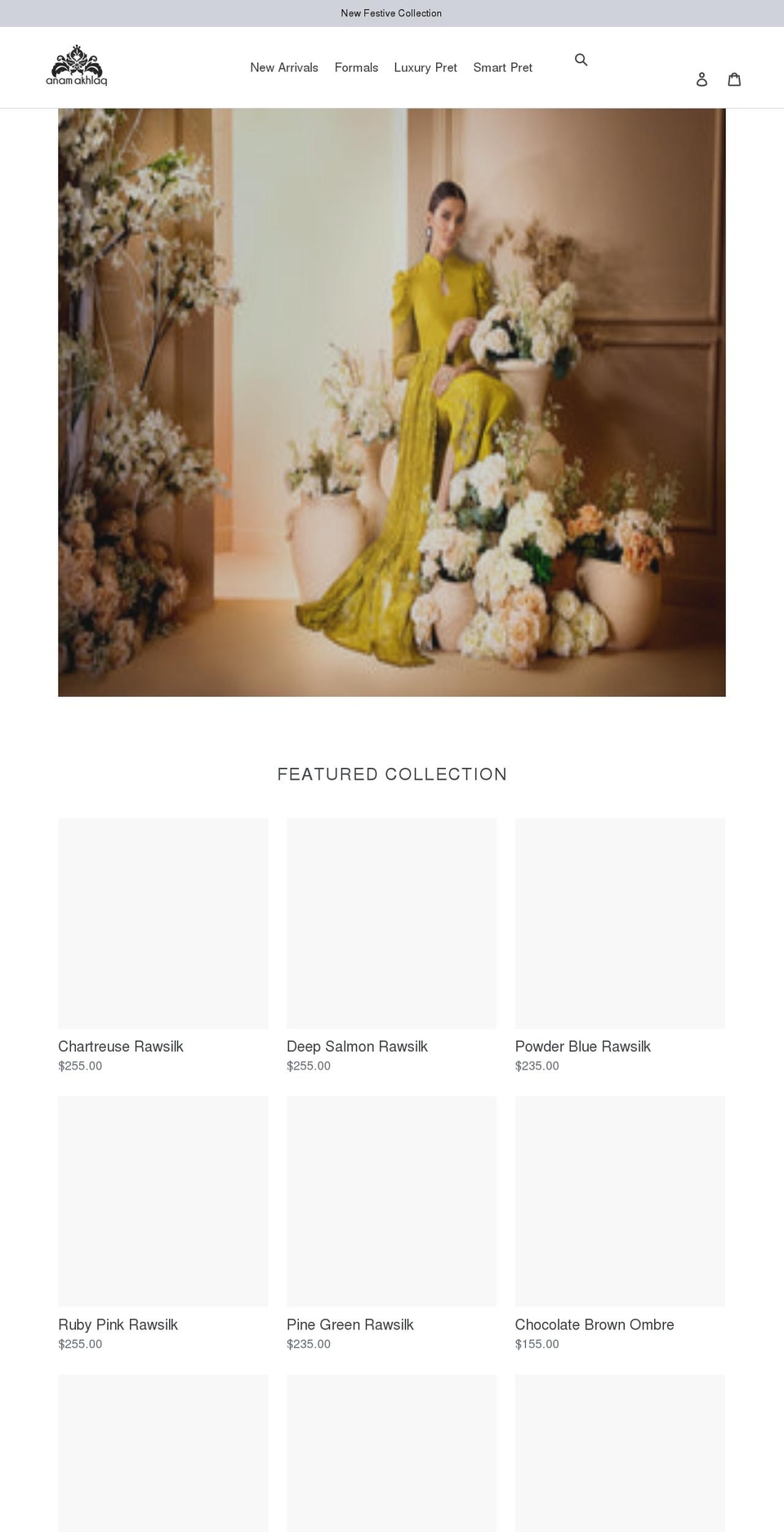 anamakhlaq.com shopify website screenshot