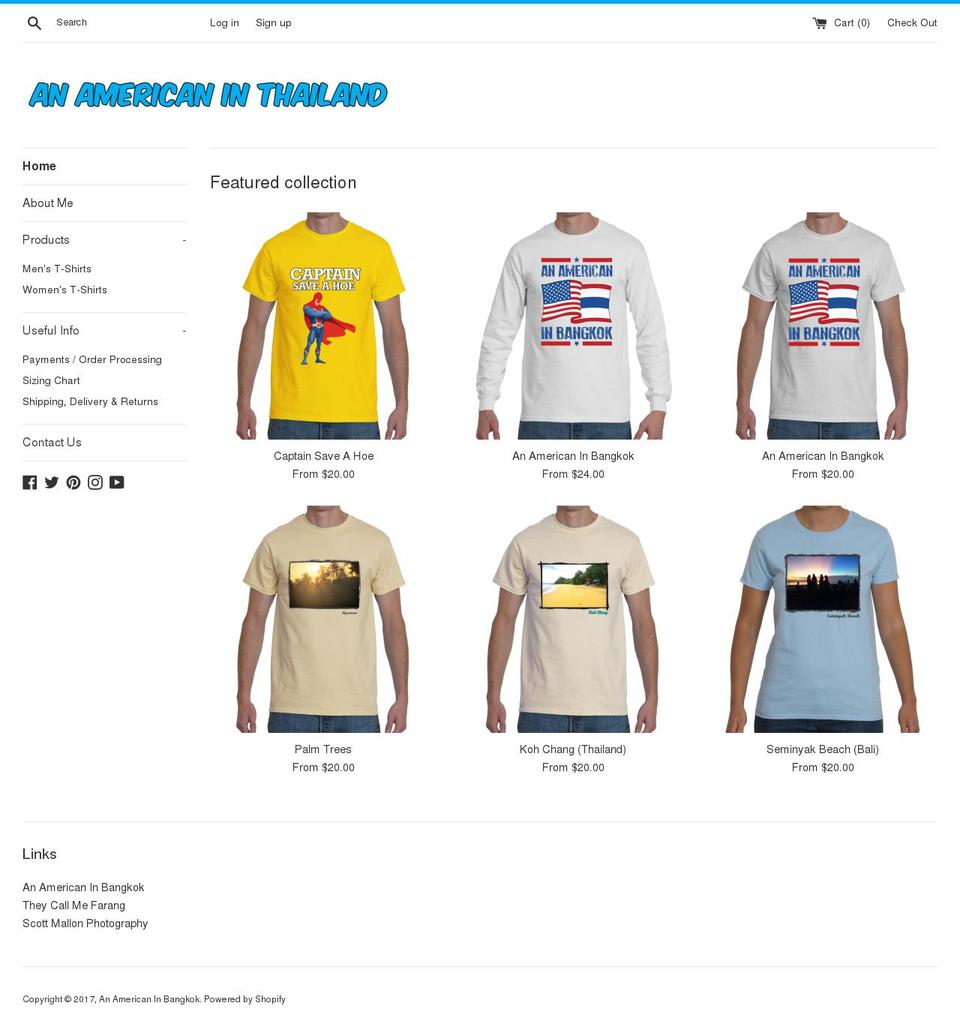 anamericaninthailand.com shopify website screenshot