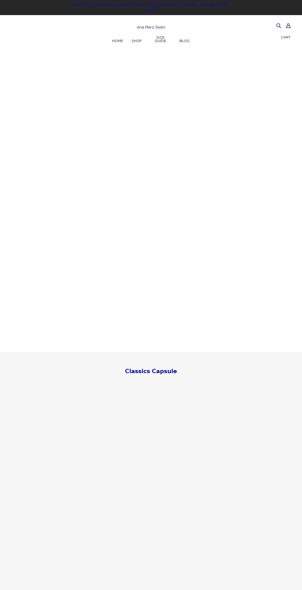 anameroswim.com shopify website screenshot