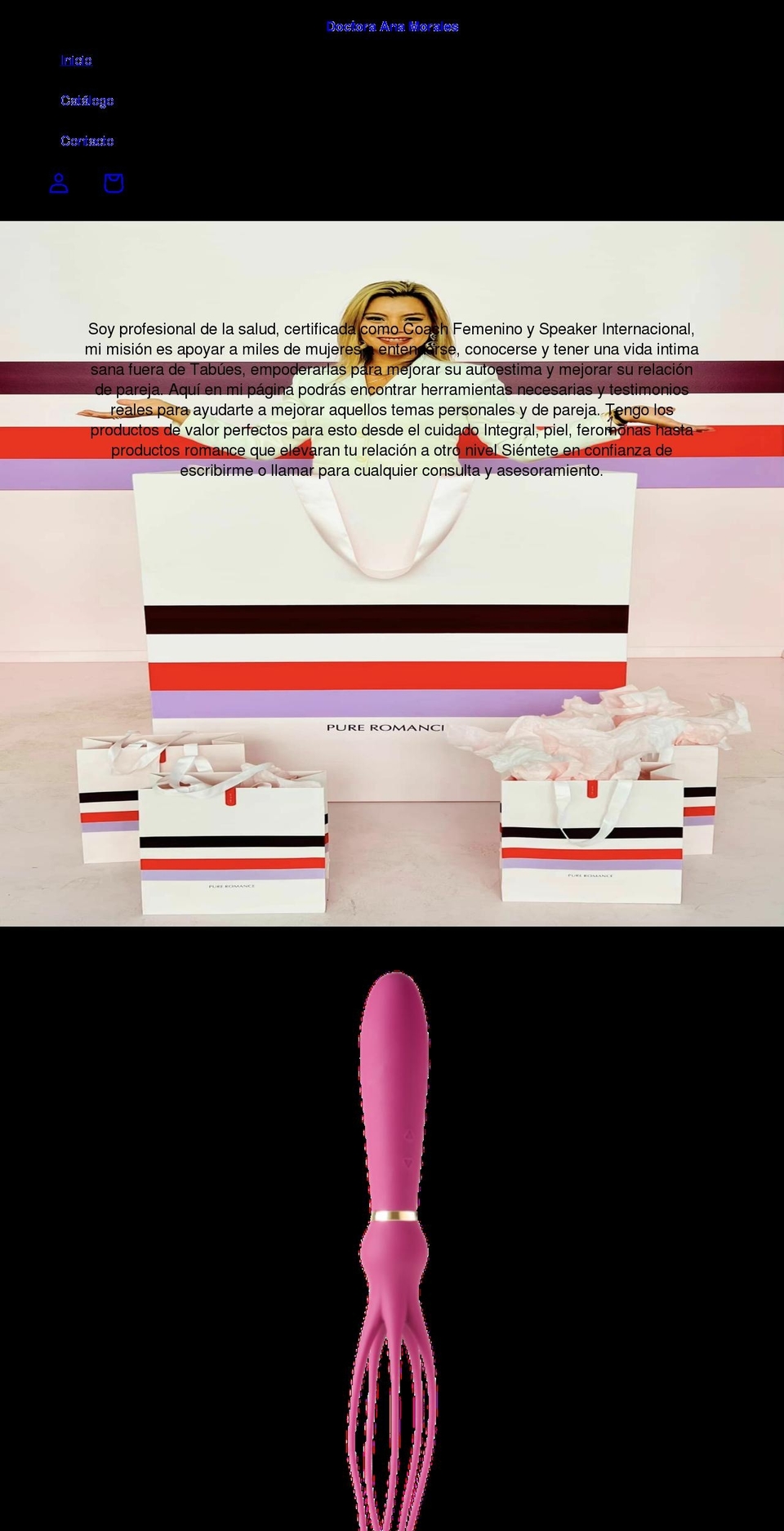 anamorales.net shopify website screenshot