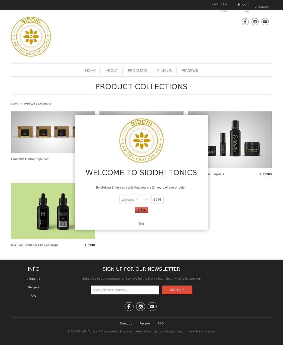 anandadrops.com — Shopify storefront screenshot