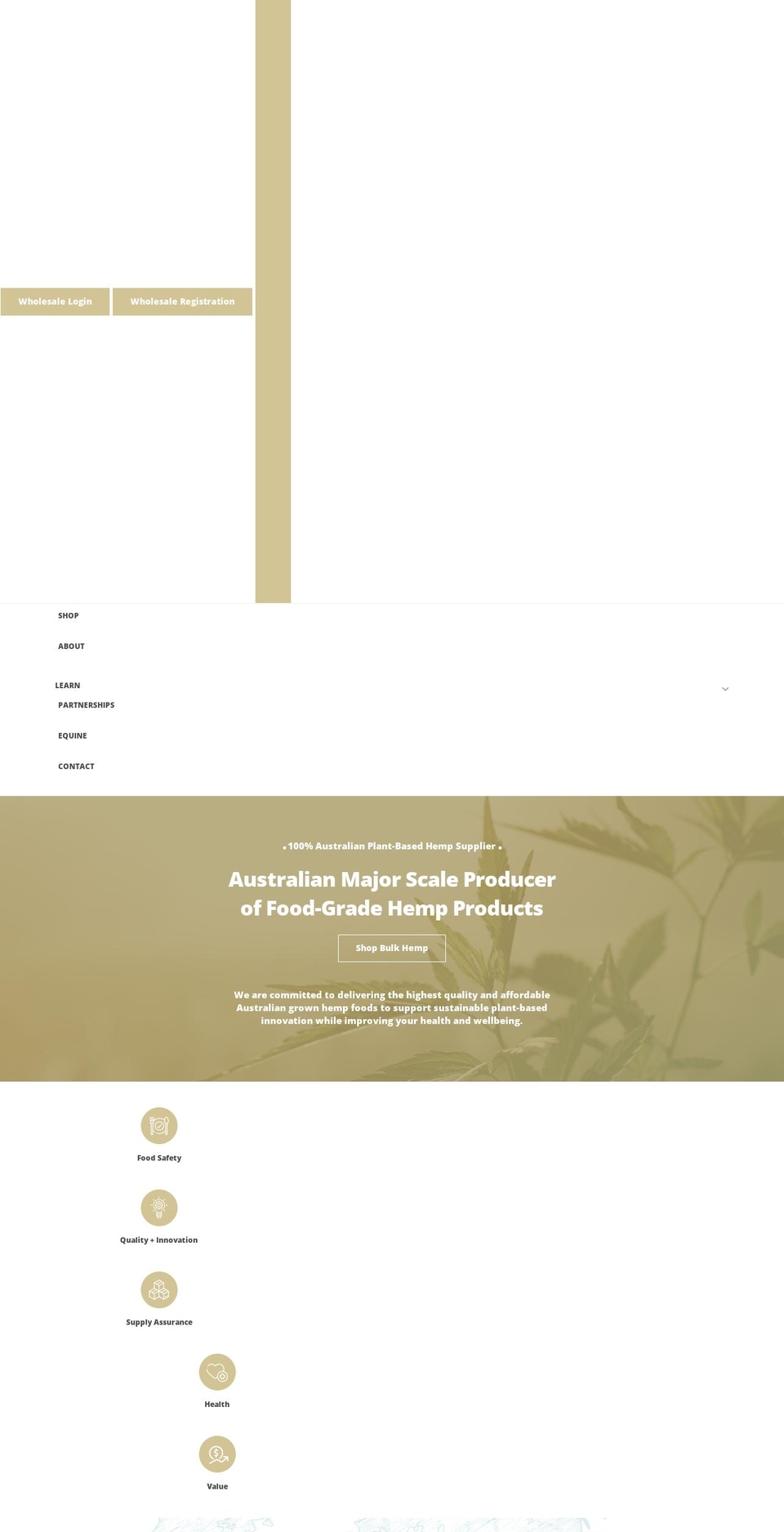 anandafood.com shopify website screenshot