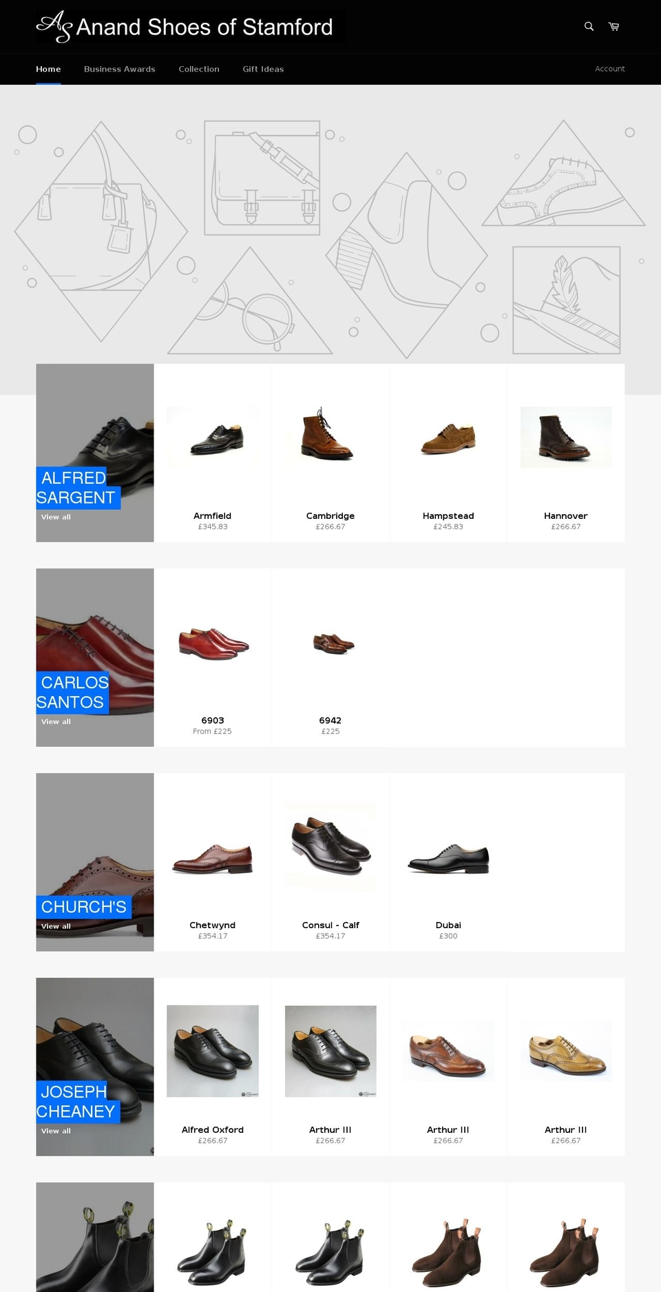 anandofstamford.com shopify website screenshot