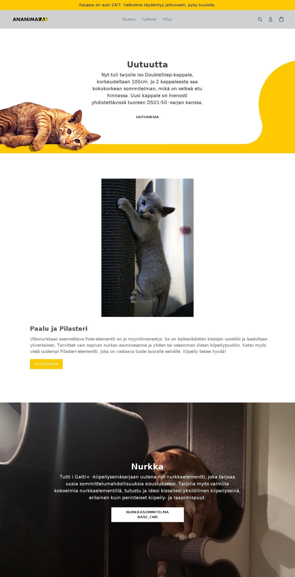 ananimalab.com — Shopify storefront screenshot