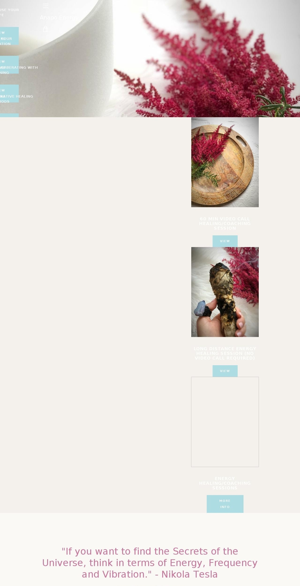 anapoenergy.com shopify website screenshot