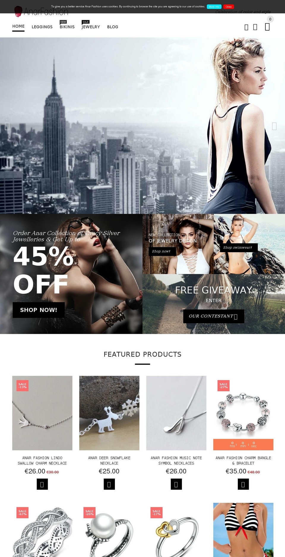 anarfashion.com shopify website screenshot