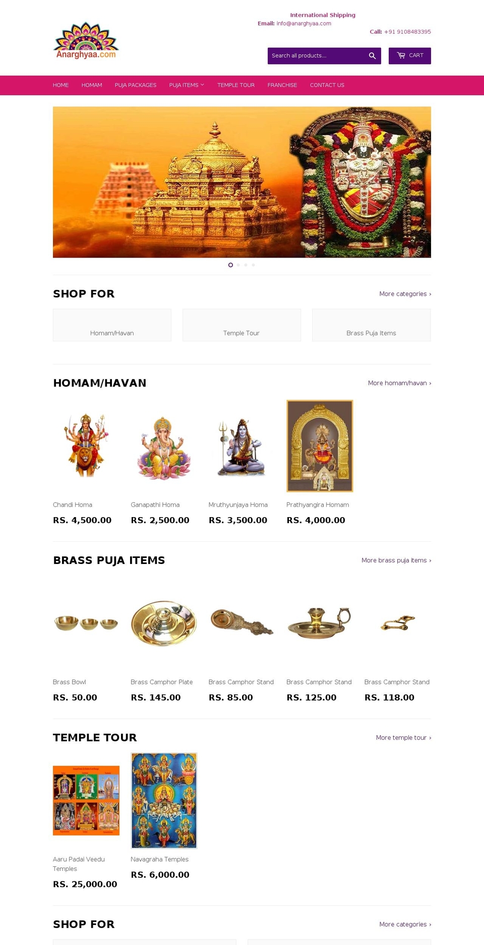 anarghyaa.com shopify website screenshot