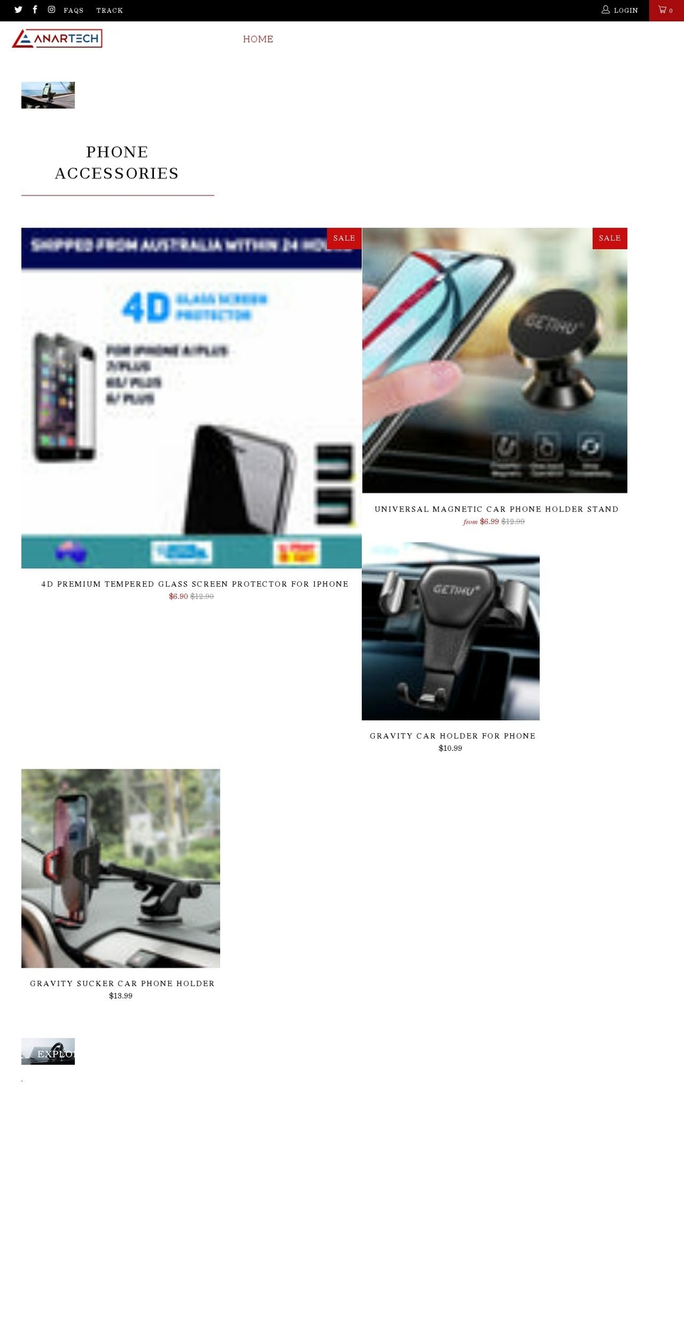 anartech.com.au shopify website screenshot